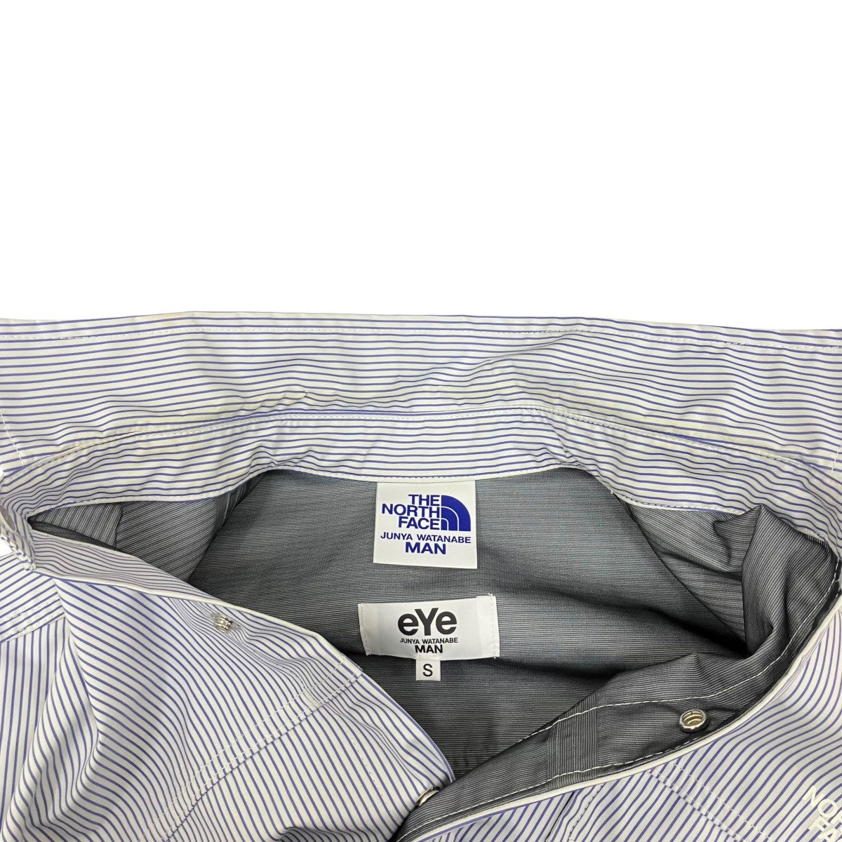 THE NORTH FACE×JUNYA WATANABE MAN ストライプ長袖シャツWI-B906-100 古着・中古-8枚目のアイテム画像