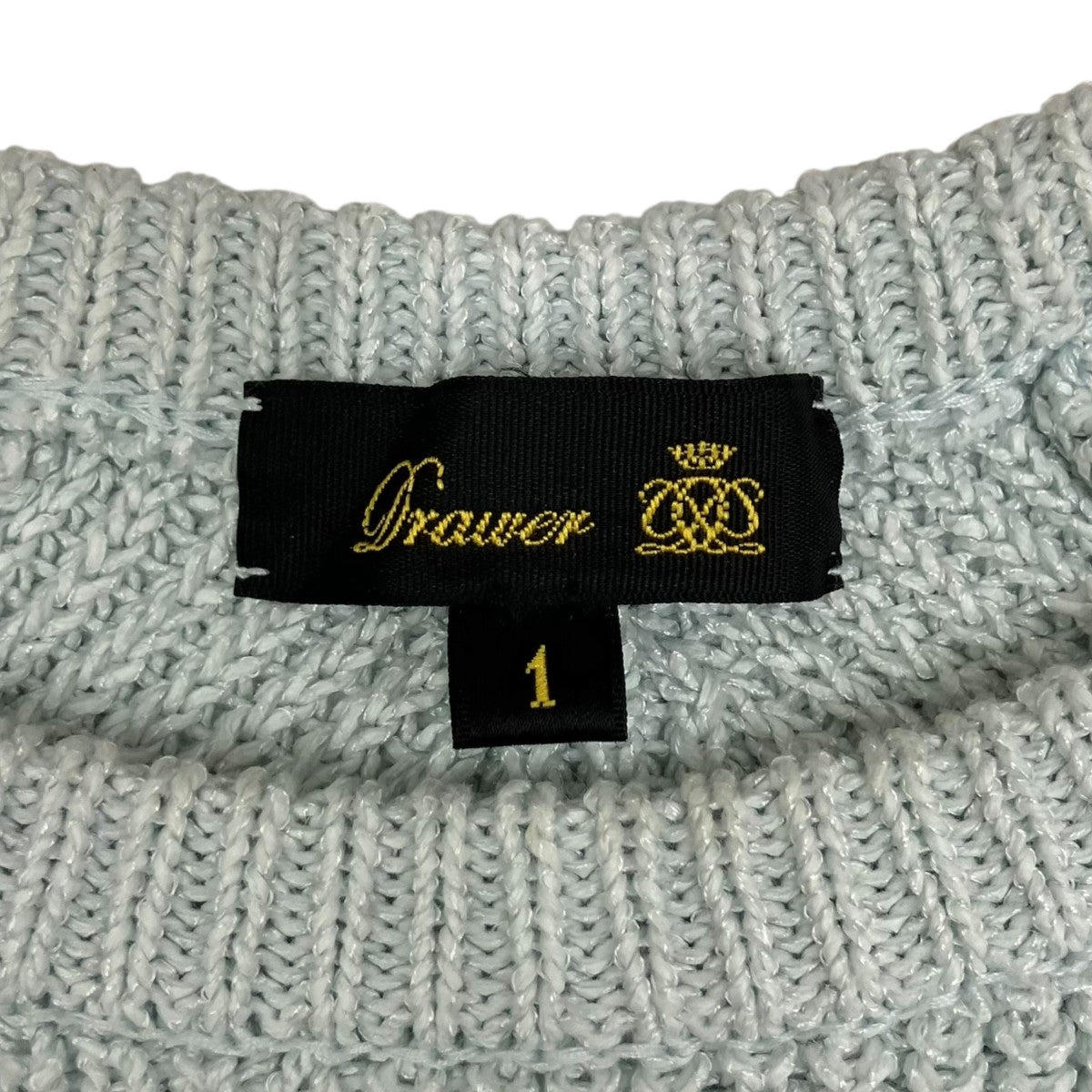 Drawer 7G畦編みクルーネックプルオーバーニット 6513-105-0979 古着・中古-8枚目のアイテム画像