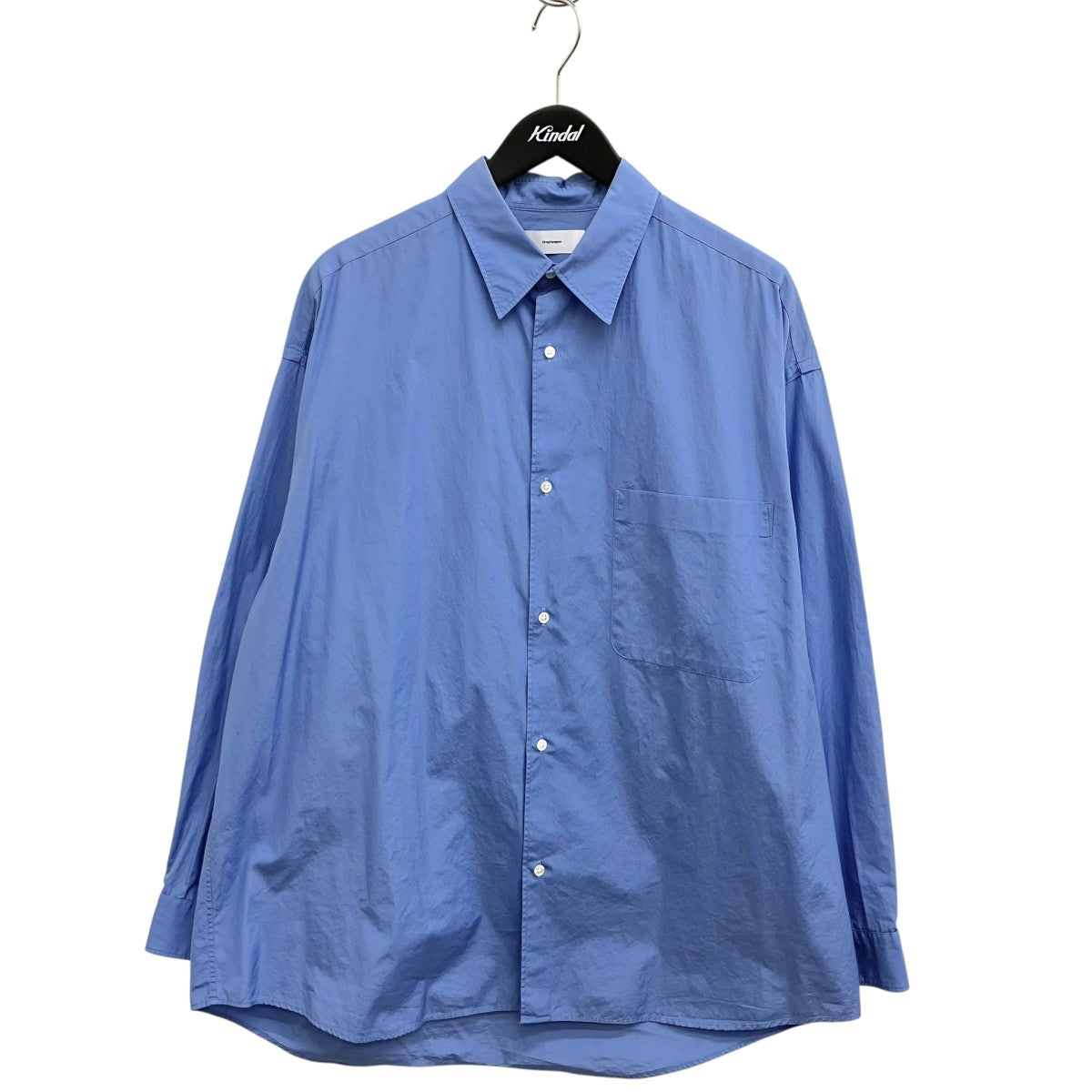 Graphpaper Broad L S Oversized Regular Collar Shirt長袖シャツGM203-50110B 古着・中古-1枚目のアイテム画像