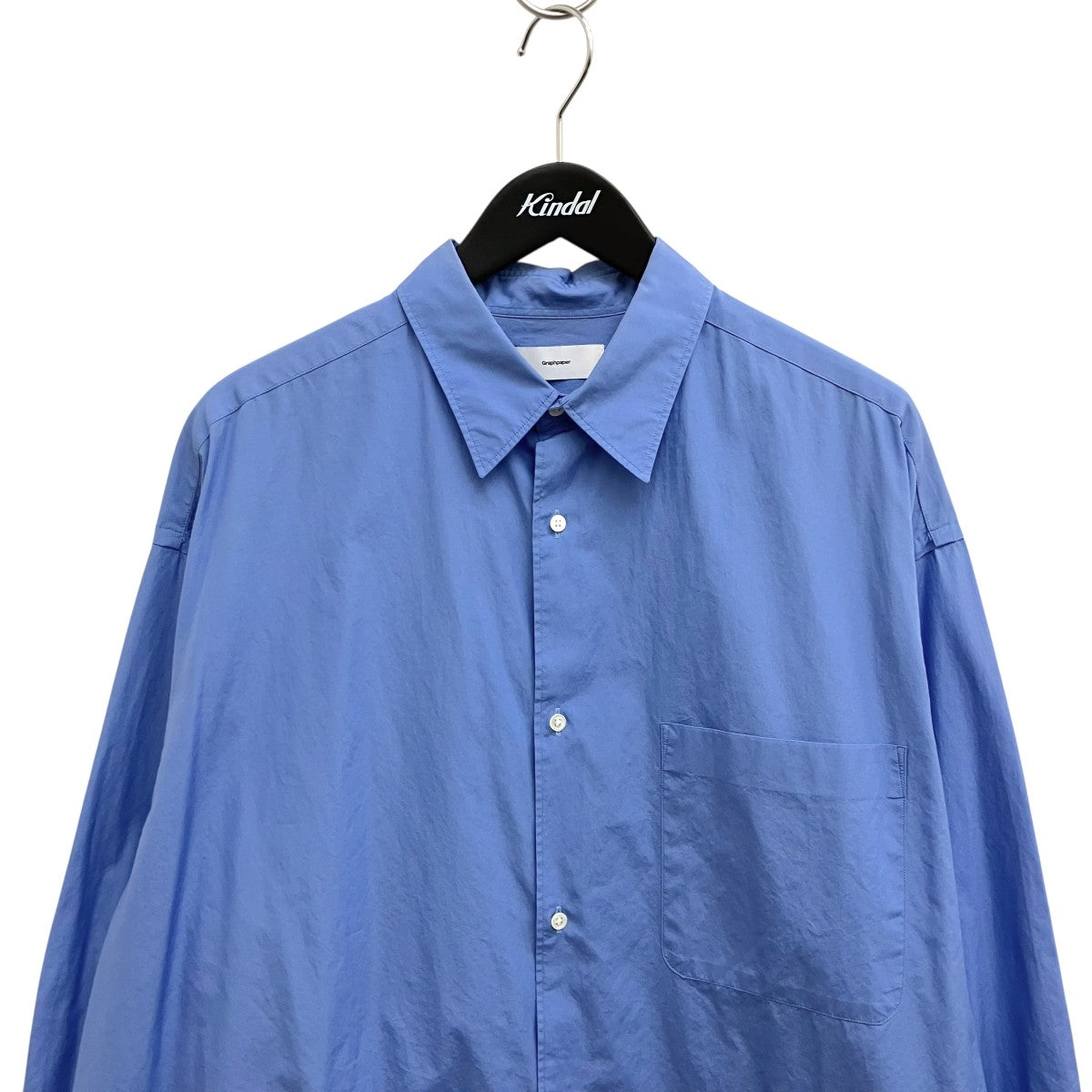 Graphpaper Broad L S Oversized Regular Collar Shirt長袖シャツGM203-50110B 古着・中古-3枚目のアイテム画像