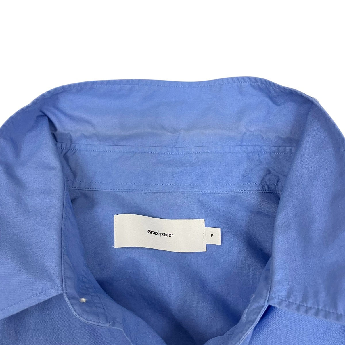 Graphpaper Broad L S Oversized Regular Collar Shirt長袖シャツGM203-50110B 古着・中古-6枚目のアイテム画像