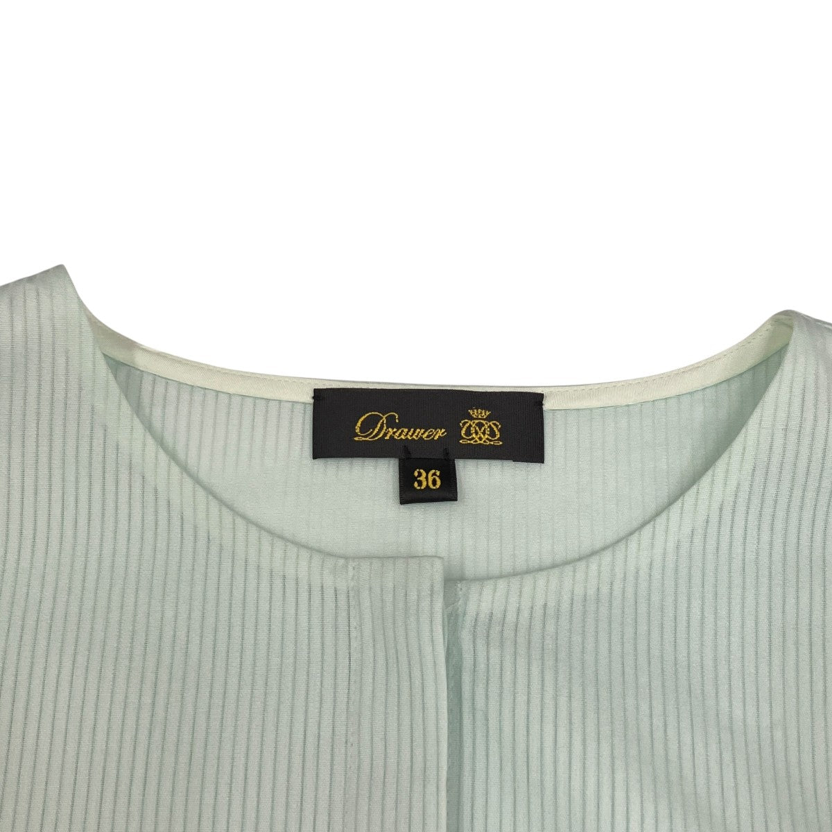 Drawer RESORT アキハストライプフリルスリーブブラウス 6521-2-000053 古着・中古-5枚目のアイテム画像