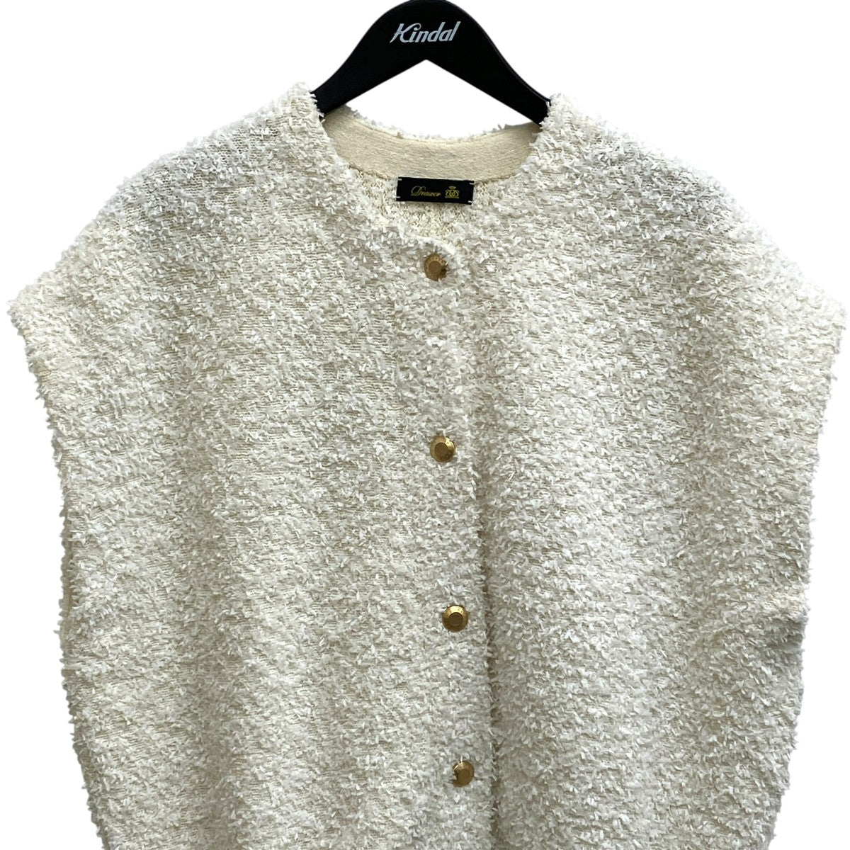 Drawer SPRING1 5G Tweedie KNITVESTSベスト6515-1-000019 古着・中古-3枚目のアイテム画像