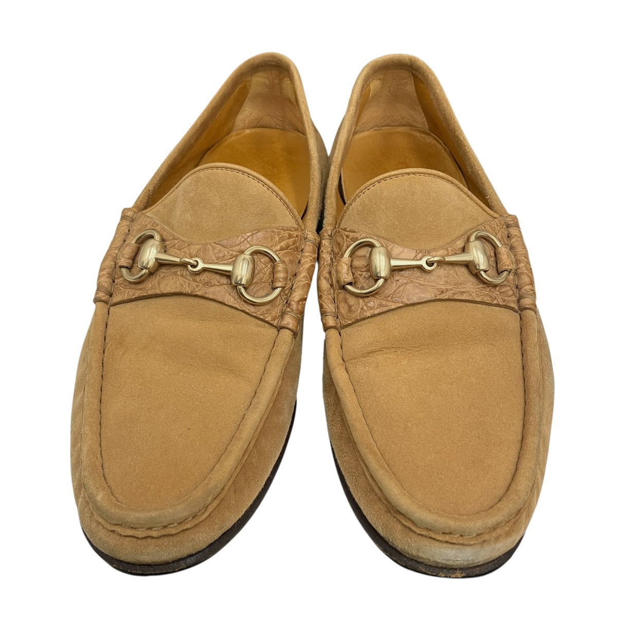 GUCCI スエード ホースビットローファー 155182 古着・中古-2枚目のアイテム画像