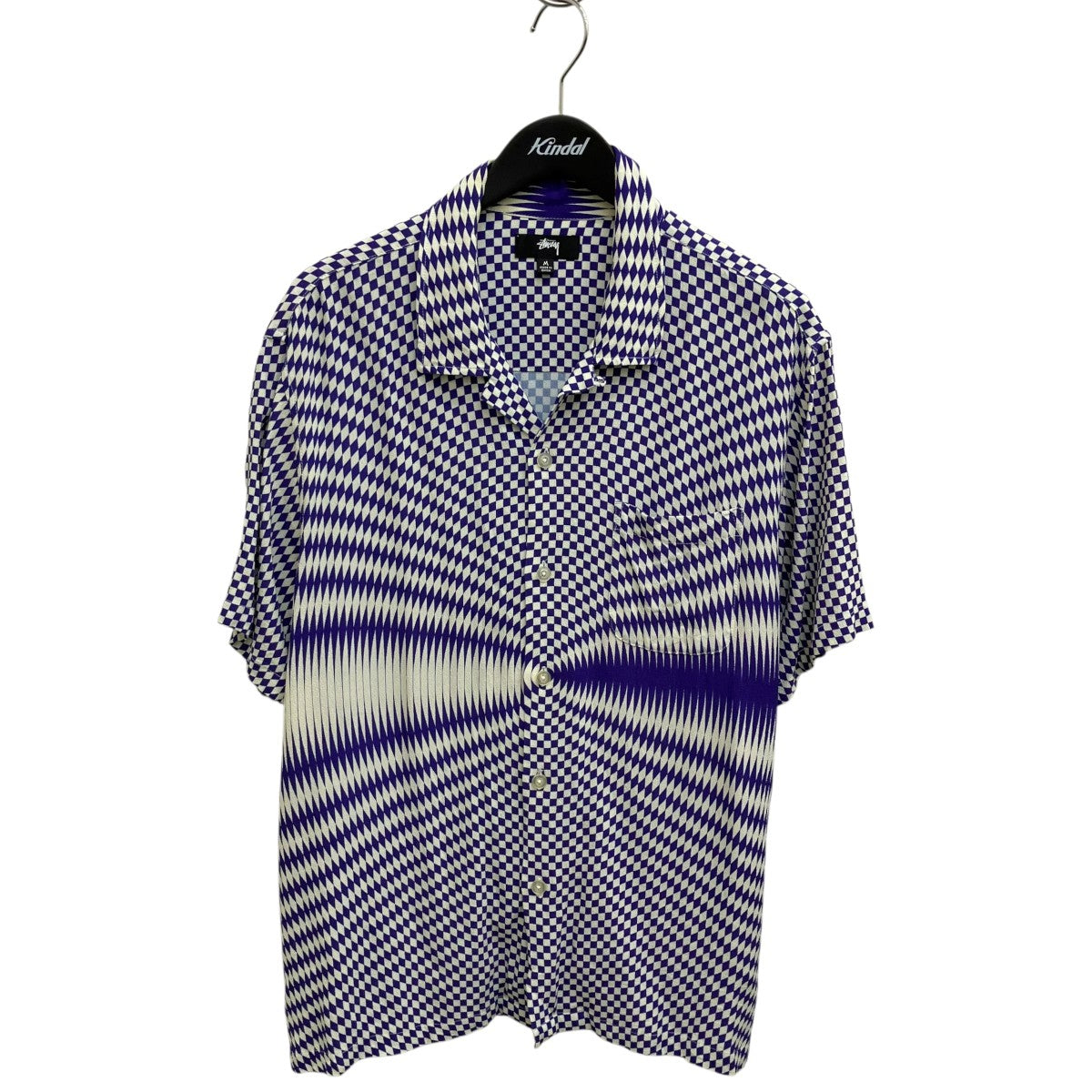 stussy Psychedelic Check Shirt半袖シャツ1110165 古着・中古-1枚目のアイテム画像
