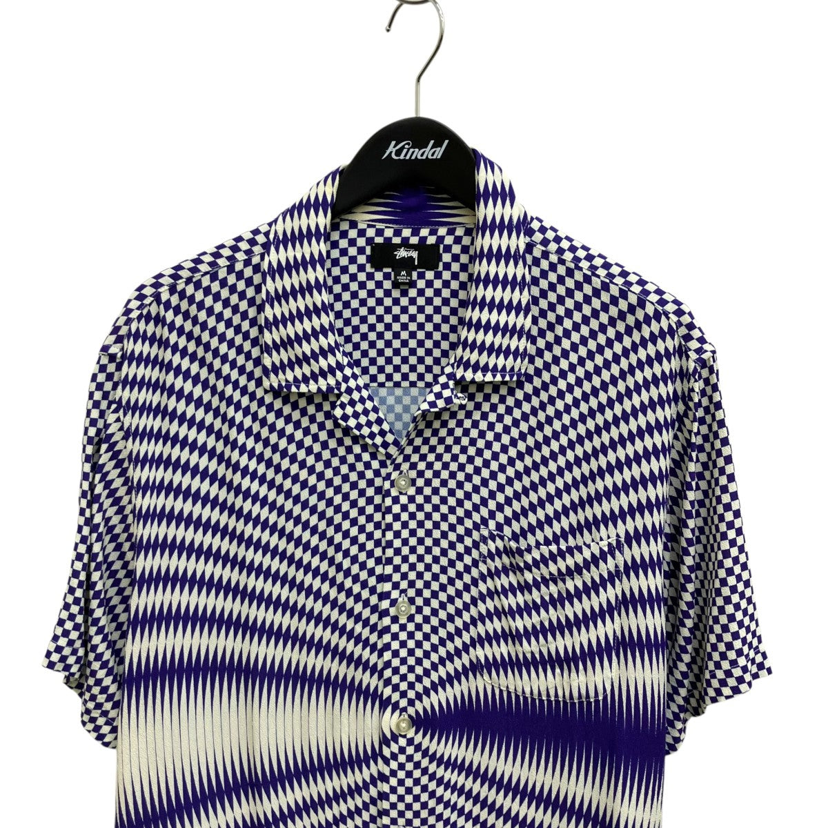 stussy Psychedelic Check Shirt半袖シャツ1110165 古着・中古-3枚目のアイテム画像