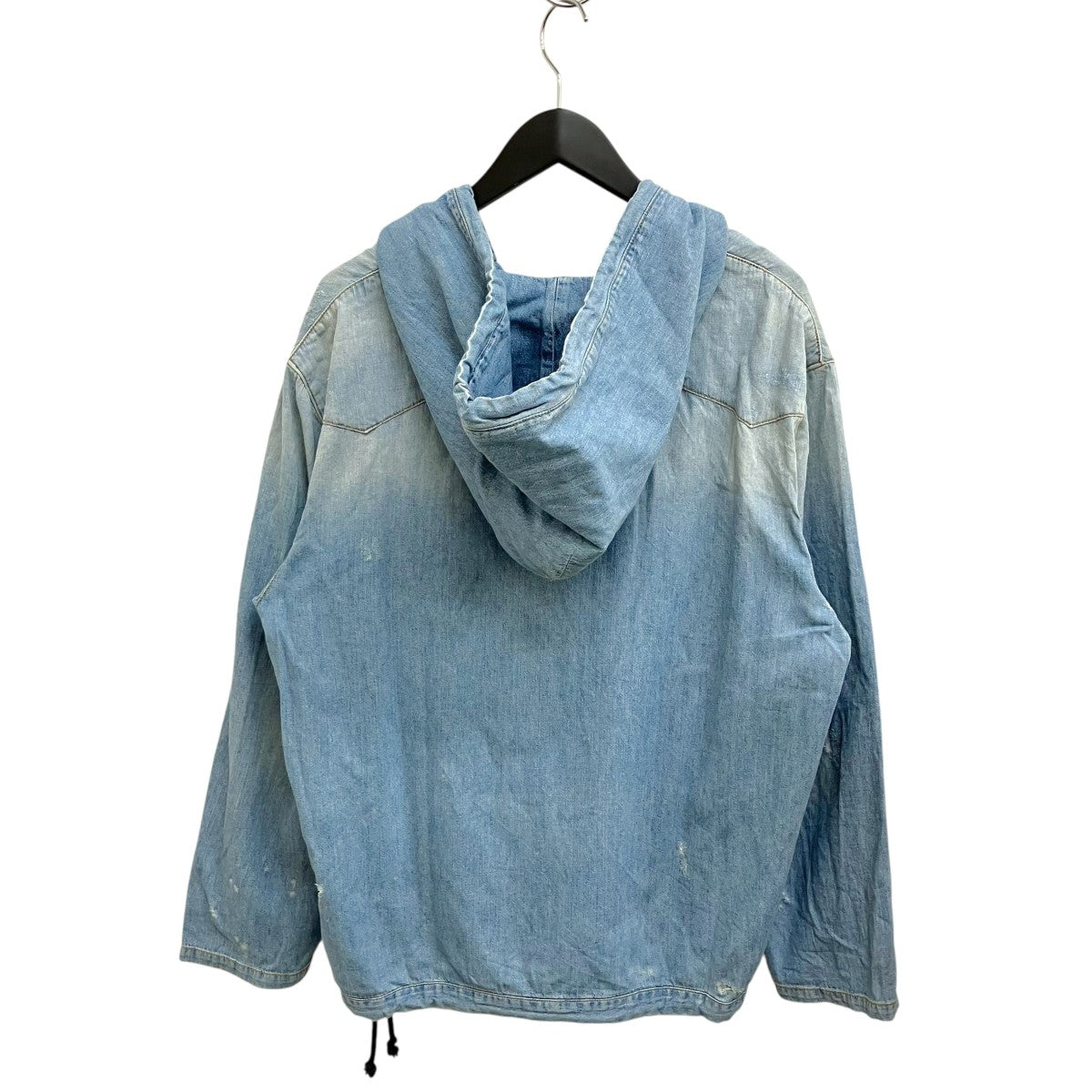 Saint Laurent Paris 19SS デストロイデニムフーディ 551378 古着・中古-2枚目のアイテム画像