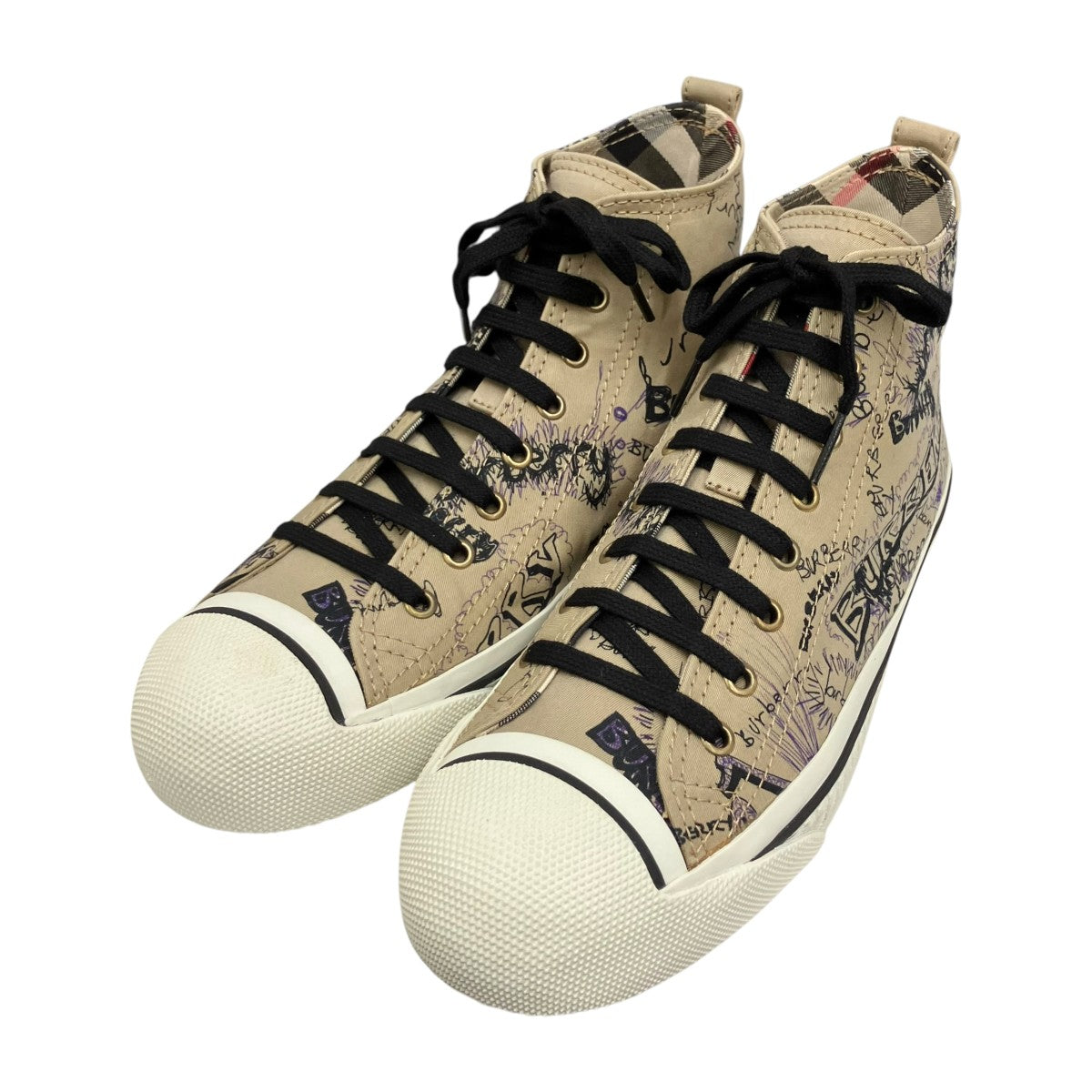 BURBERRY グラフィック ハイカットスニーカー 4066264 古着・中古-1枚目のアイテム画像