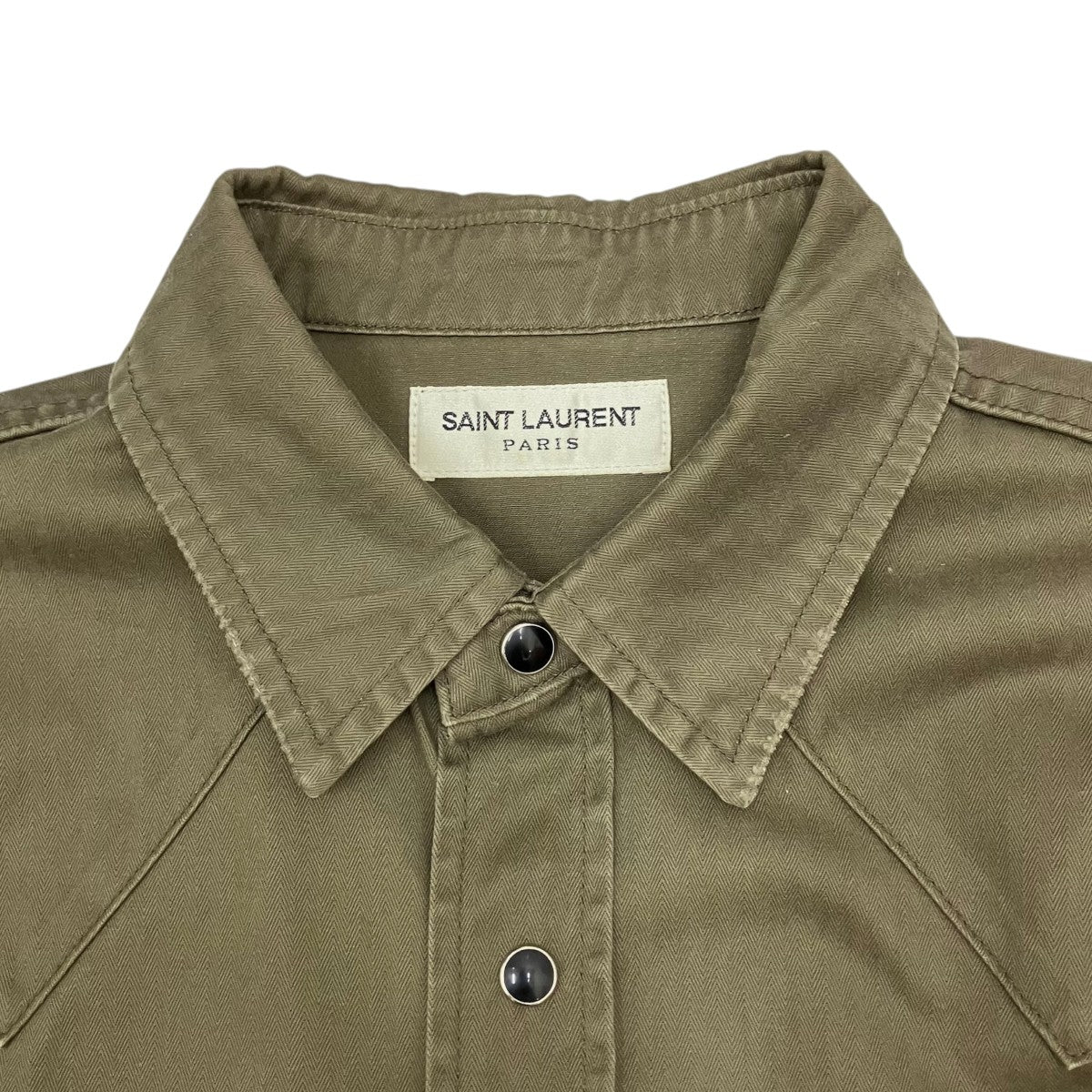 Saint Laurent Paris ダメージ加工 ウエスタンシャツ長袖シャツ629966 古着・中古-5枚目のアイテム画像