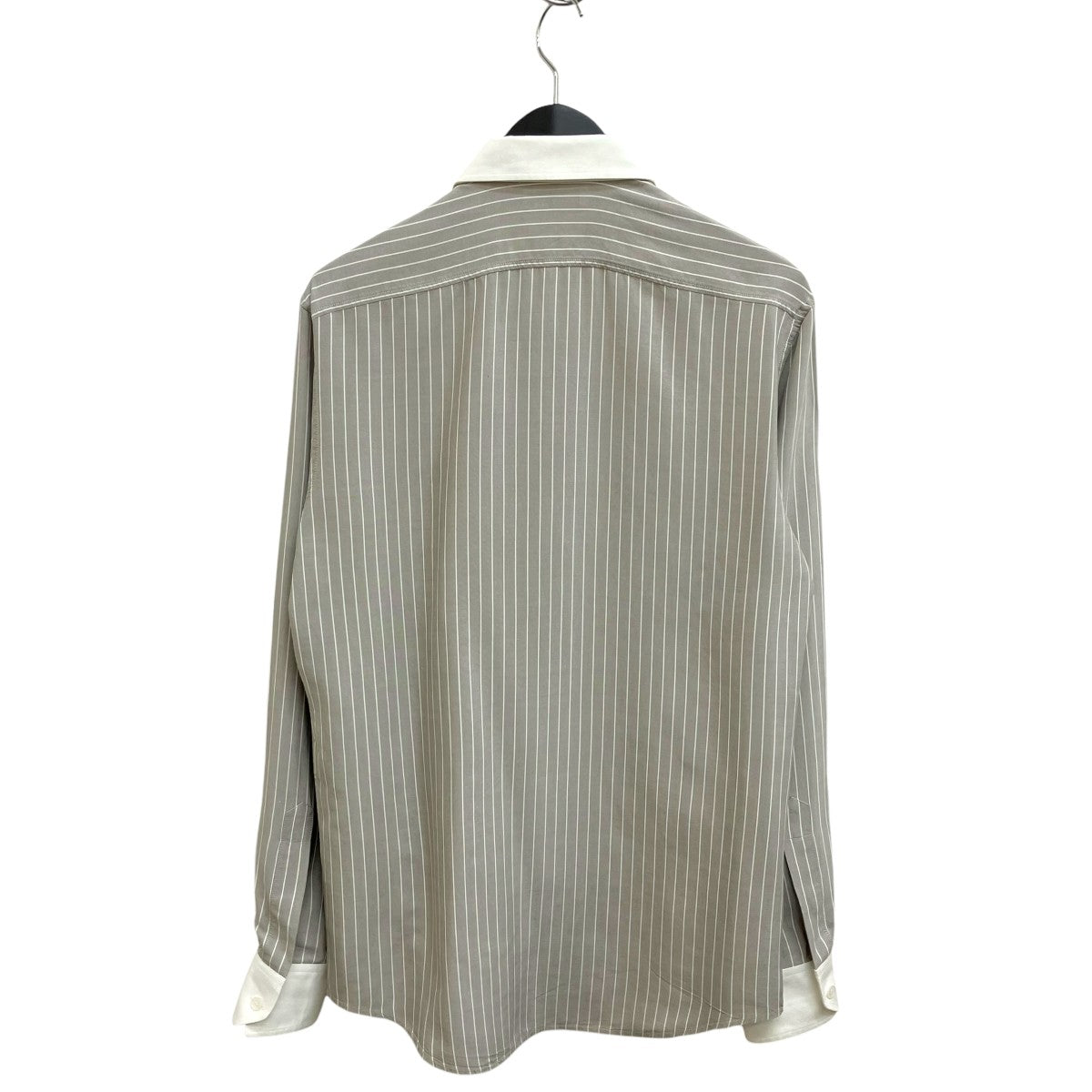CELINE loose carnaby shirt in striped silkストライプ長袖シャツ2C72A9488 古着・中古-2枚目のアイテム画像