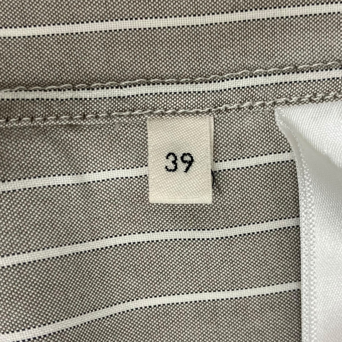 CELINE loose carnaby shirt in striped silkストライプ長袖シャツ2C72A9488 古着・中古-7枚目のアイテム画像