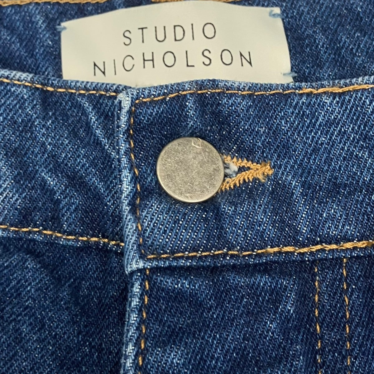 STUDIO NICHOLSON TANNARO 14OZ TWILL DENIM EASY TAPERED PANTデニムパンツSNM-814 古着・中古-6枚目のアイテム画像