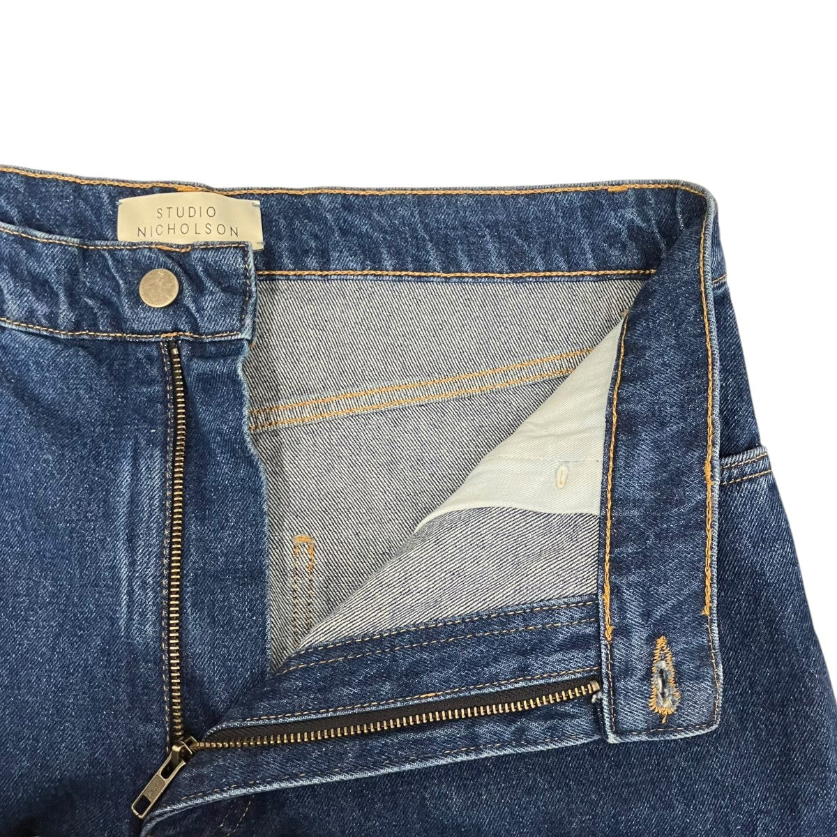 STUDIO NICHOLSON TANNARO 14OZ TWILL DENIM EASY TAPERED PANTデニムパンツSNM-814 古着・中古-7枚目のアイテム画像