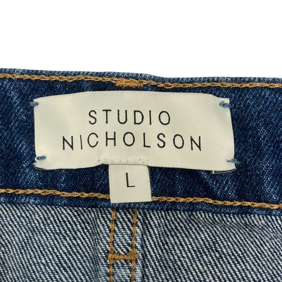 STUDIO NICHOLSON TANNARO 14OZ TWILL DENIM EASY TAPERED PANTデニムパンツSNM-814 古着・中古-8枚目のアイテム画像