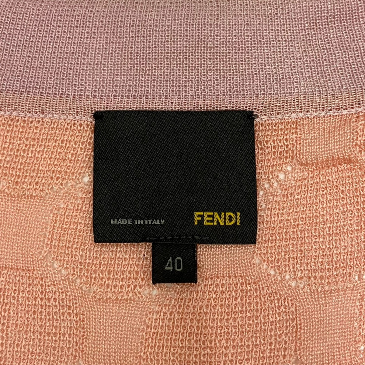 FENDI(フェンディ) 薄手ニット ピンク サイズ 40｜【公式】カインド