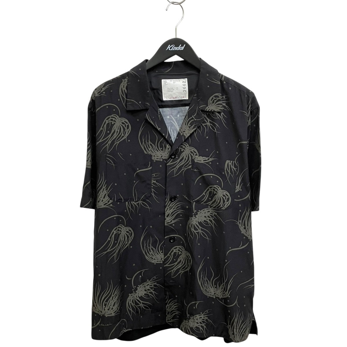 sacai Dot Flower Print半袖シャツ25-03662M 古着・中古-1枚目のアイテム画像