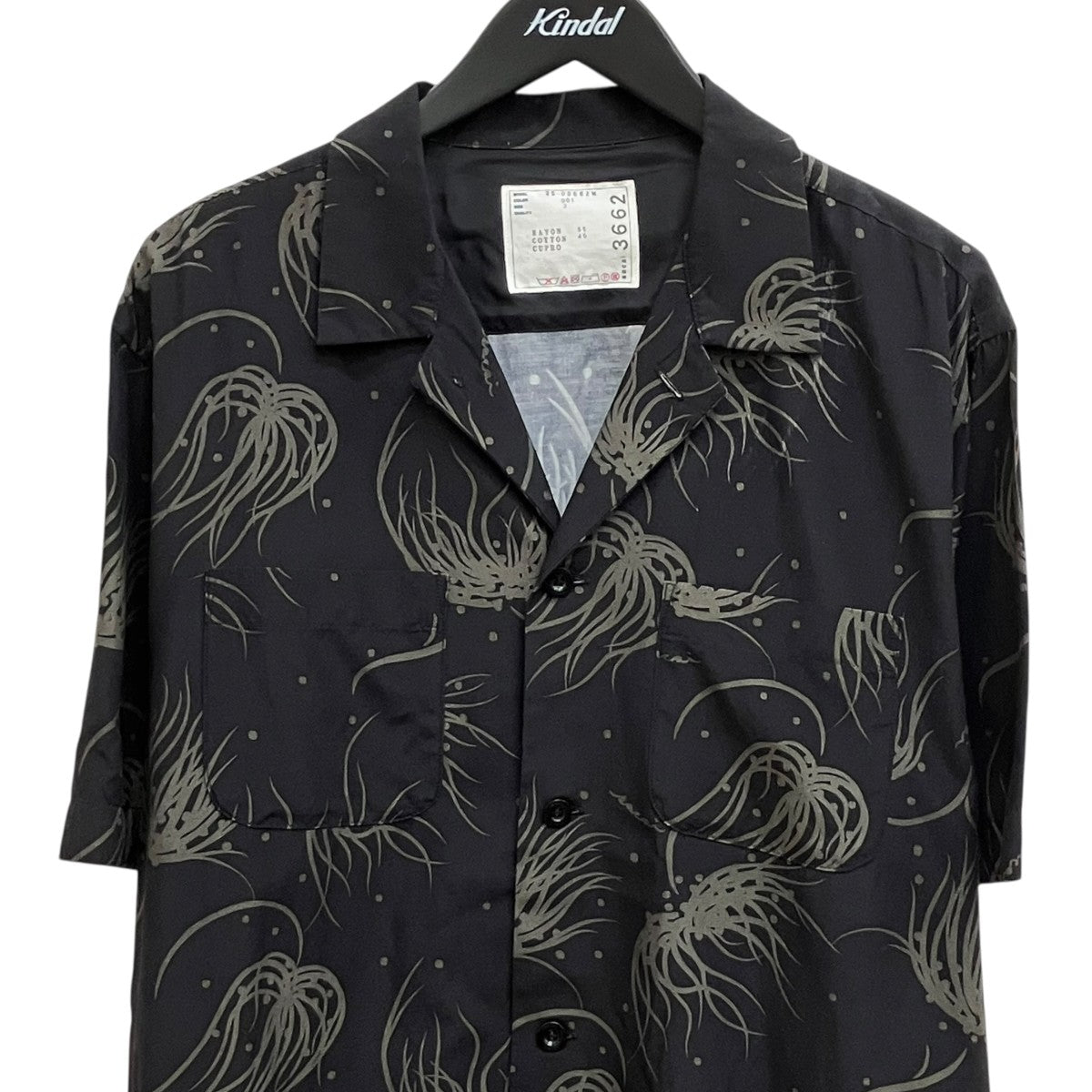 sacai Dot Flower Print半袖シャツ25-03662M 古着・中古-3枚目のアイテム画像