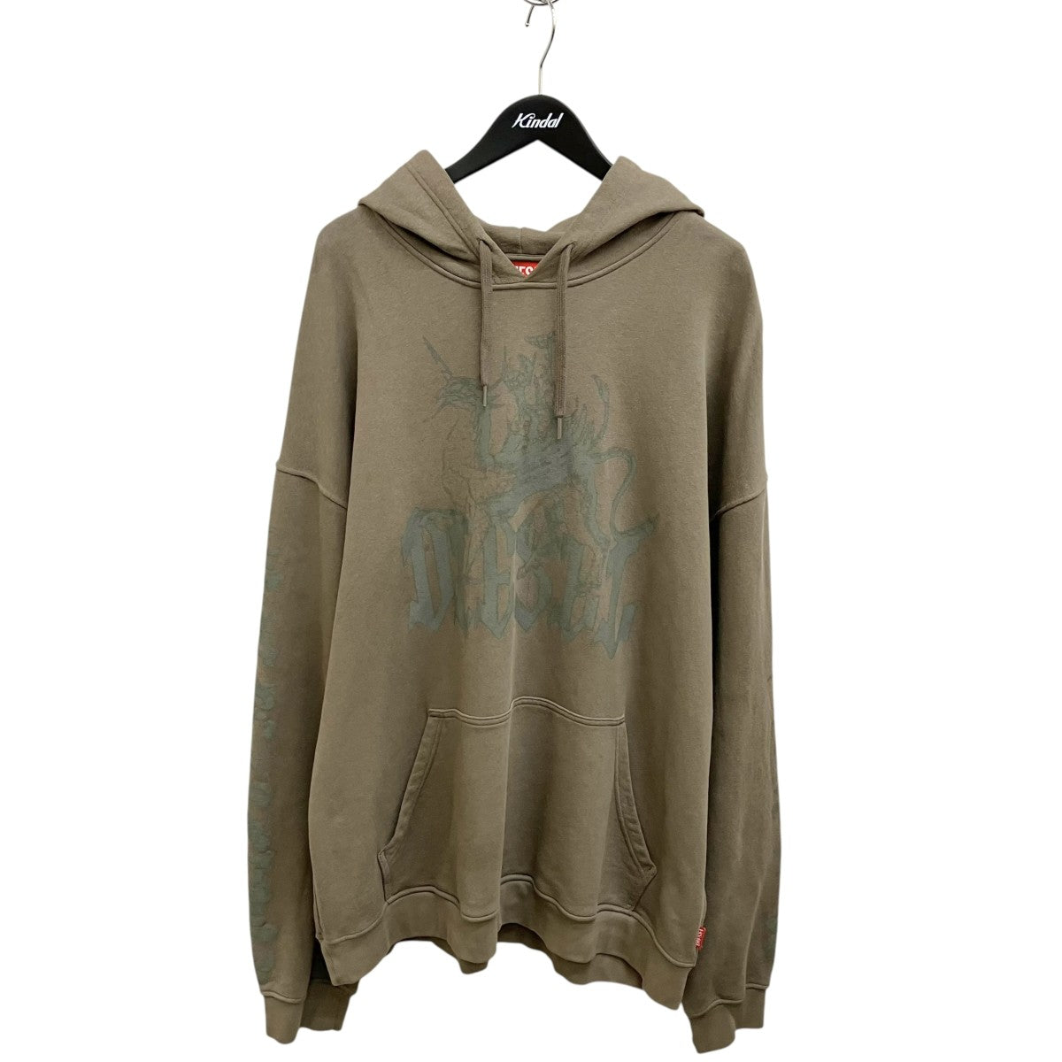 DIESEL 26SSTreated Hoodie With Griffin PrintパーカーA23805 古着・中古-1枚目のアイテム画像