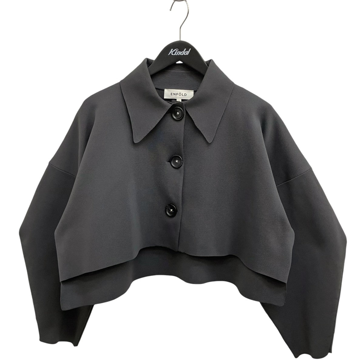 ENFOLD SOUTIEN COLLAR SHORT CARDIGANカーディガン300GS270-1030 古着・中古-1枚目のアイテム画像