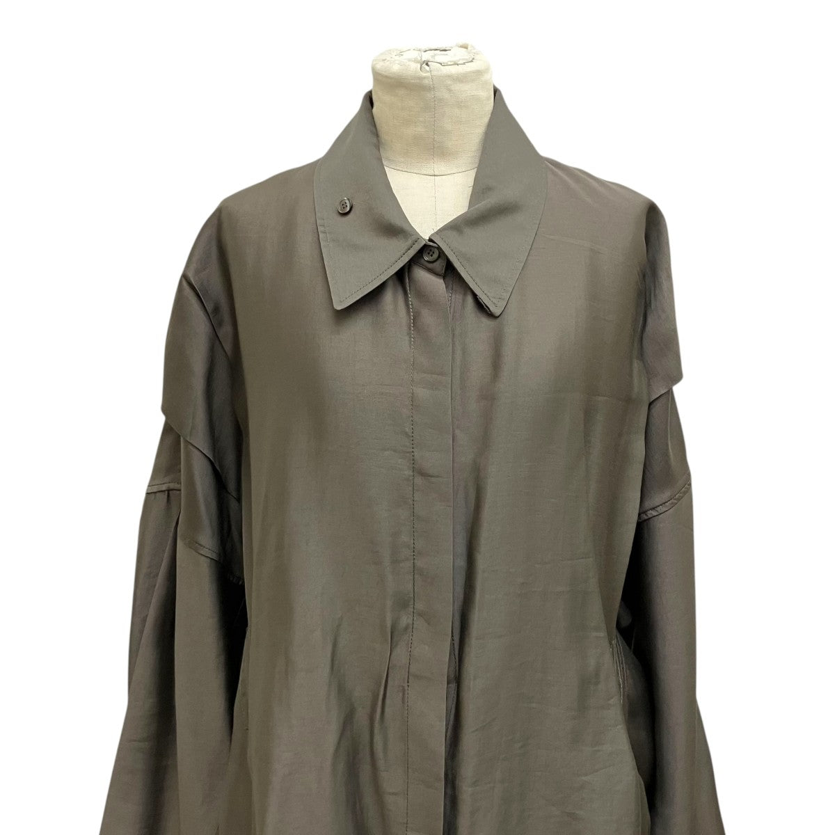 RECTO DOUBLE LAYER POINT SHIRT DRESSシャツワンピースRW25WWDR0347BR 古着・中古-4枚目のアイテム画像