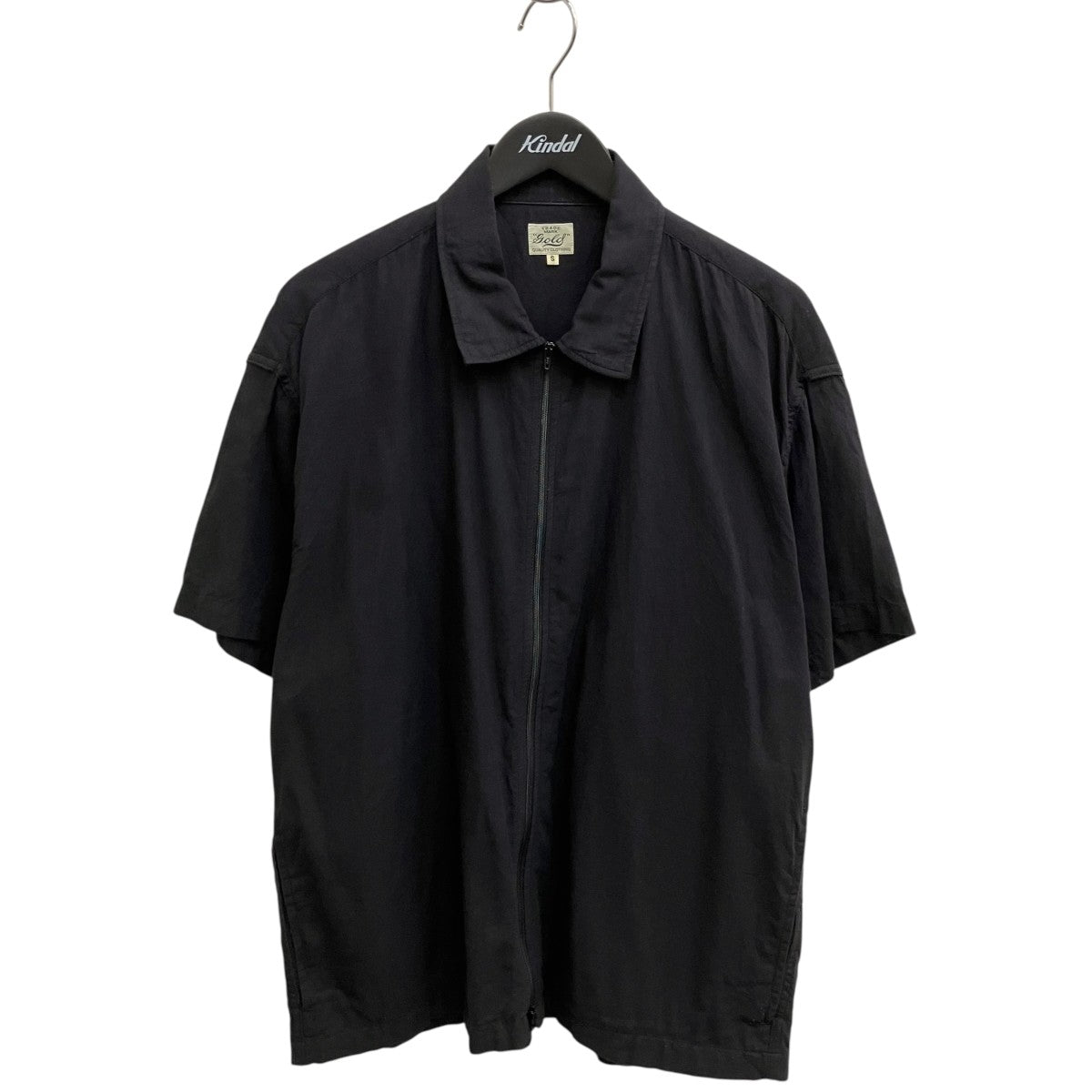 GOLD VAT DYE CHAMBRAY ZIP SHIRTジップシャツGL39433 古着・中古-1枚目のアイテム画像
