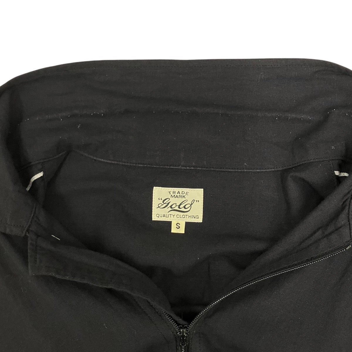 GOLD VAT DYE CHAMBRAY ZIP SHIRTジップシャツGL39433 古着・中古-5枚目のアイテム画像
