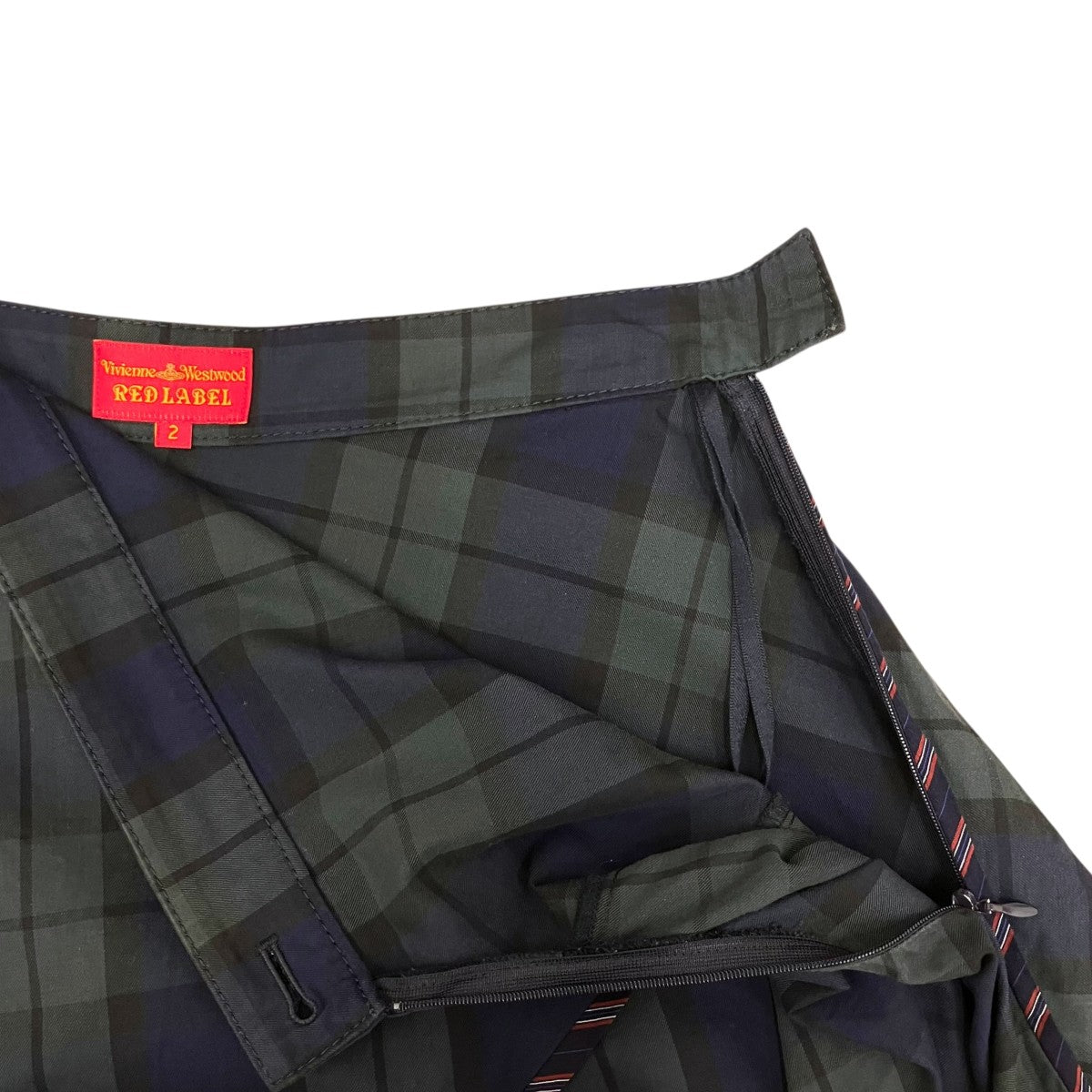 Vivienne Westwood RED LABEL チェック変形スカート357-01-23006 古着・中古-6枚目のアイテム画像
