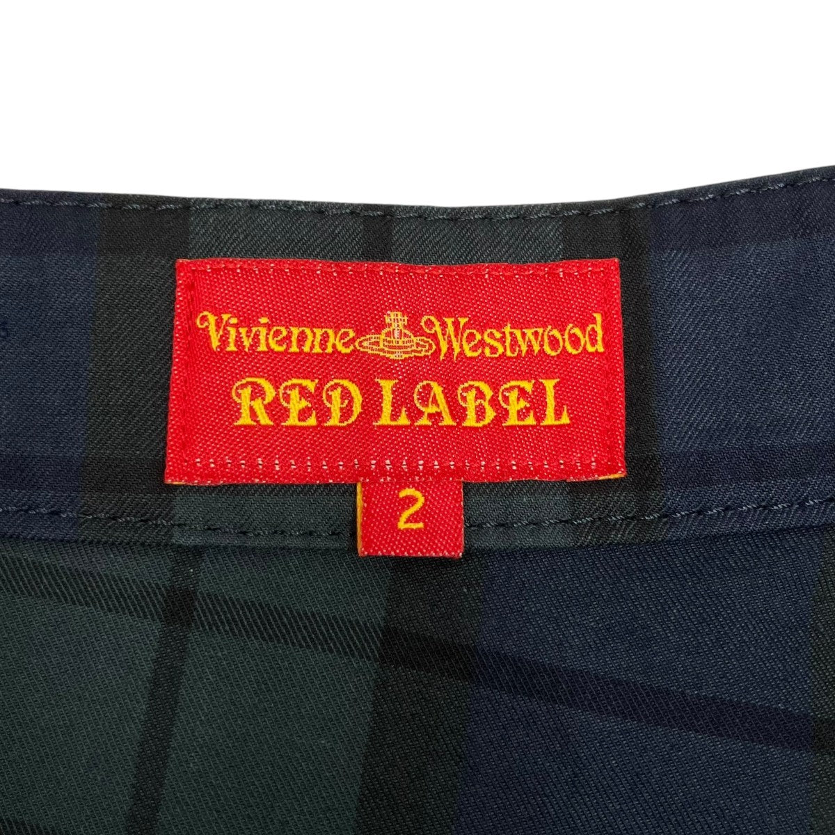 Vivienne Westwood RED LABEL チェック変形スカート357-01-23006 古着・中古-7枚目のアイテム画像
