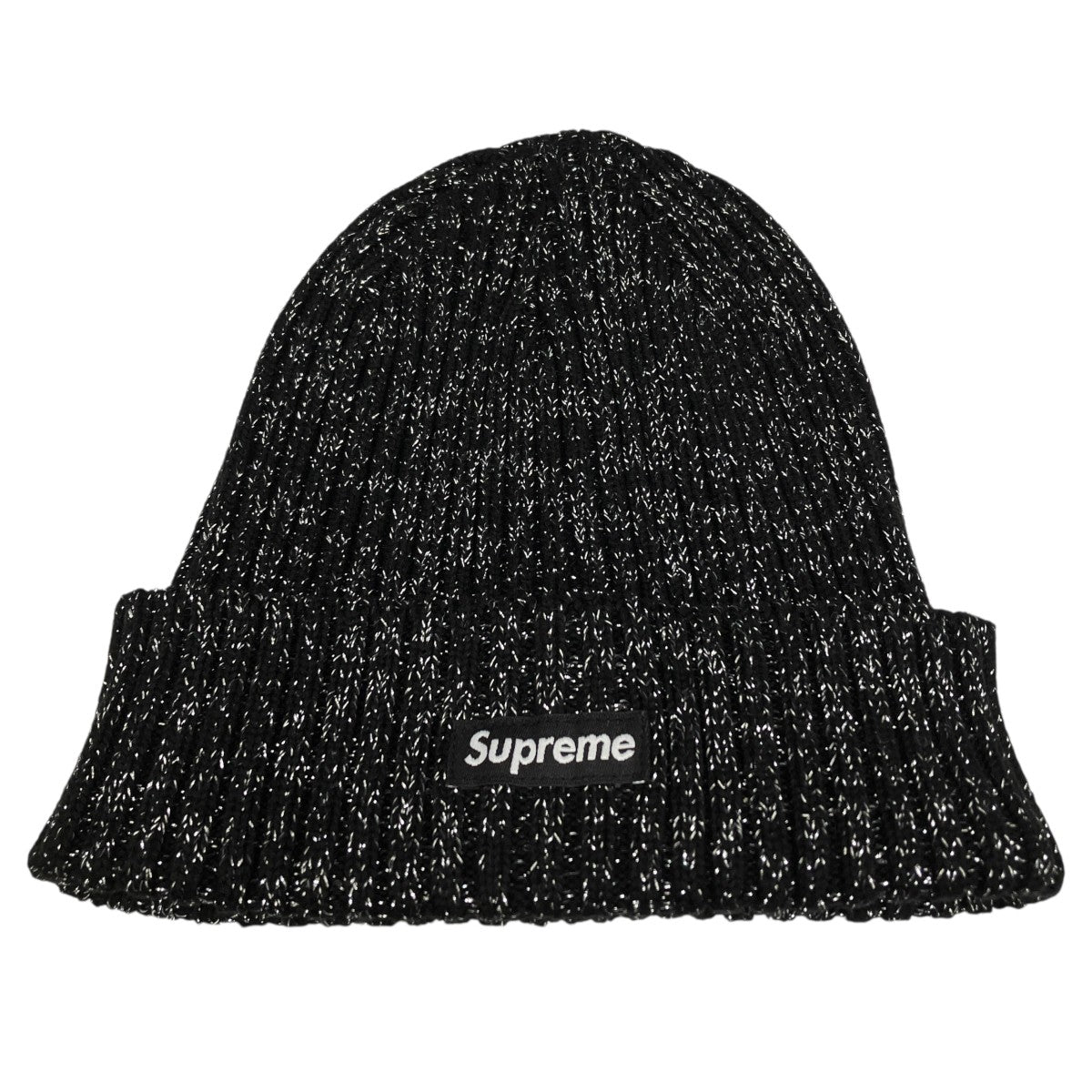Supreme 25SSOverdyed Beanie Metallic Blackニット帽 古着・中古-1枚目のアイテム画像