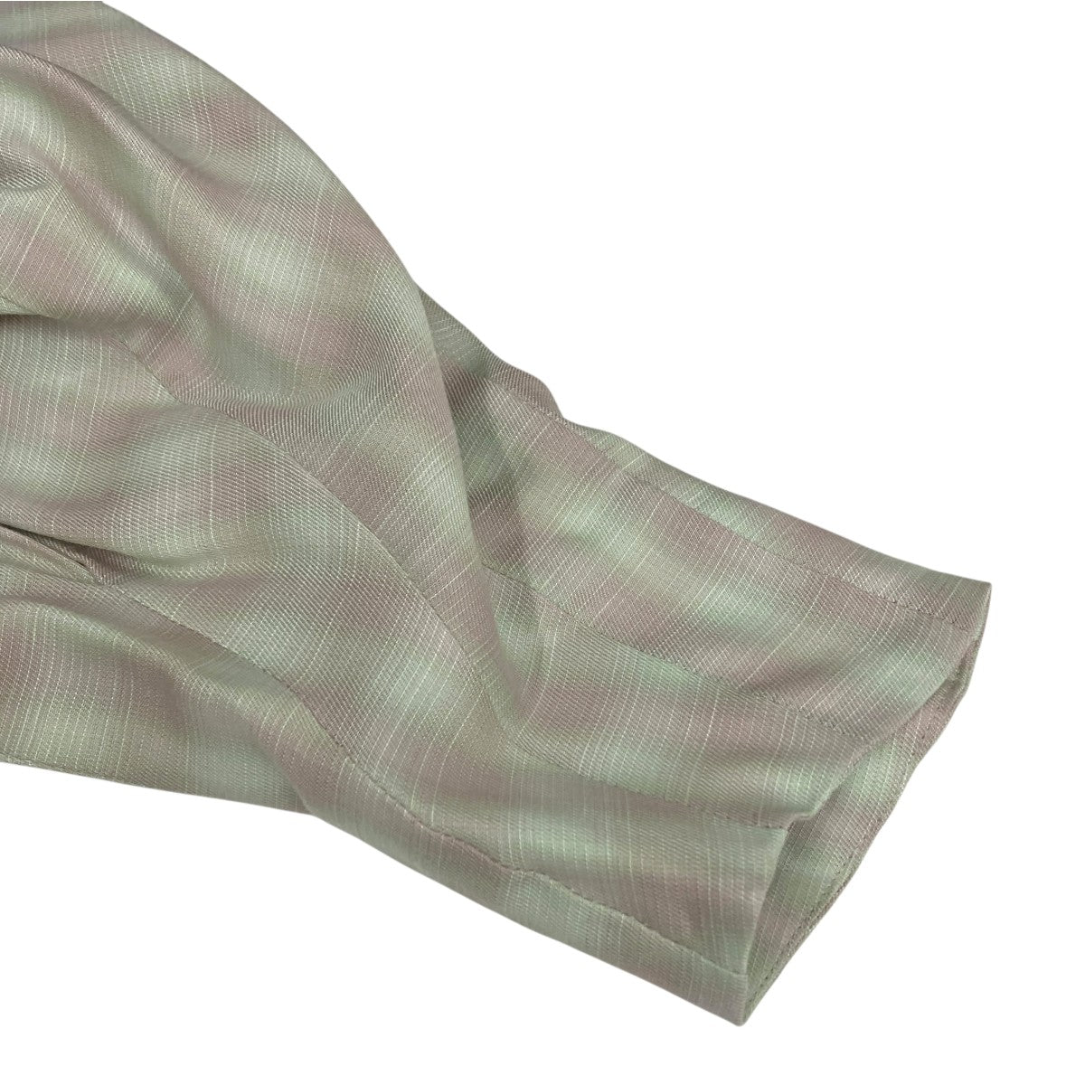 mame kurogouchi Linen Mix Ombre Check Flared DressワンピースMM23SS-DR005 古着・中古-7枚目のアイテム画像