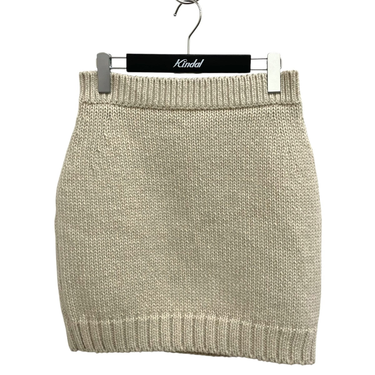 AURALEE WOOL CASHMERE FELTED KNIT SKIRTニットスカートA25AS04FW 古着・中古-1枚目のアイテム画像