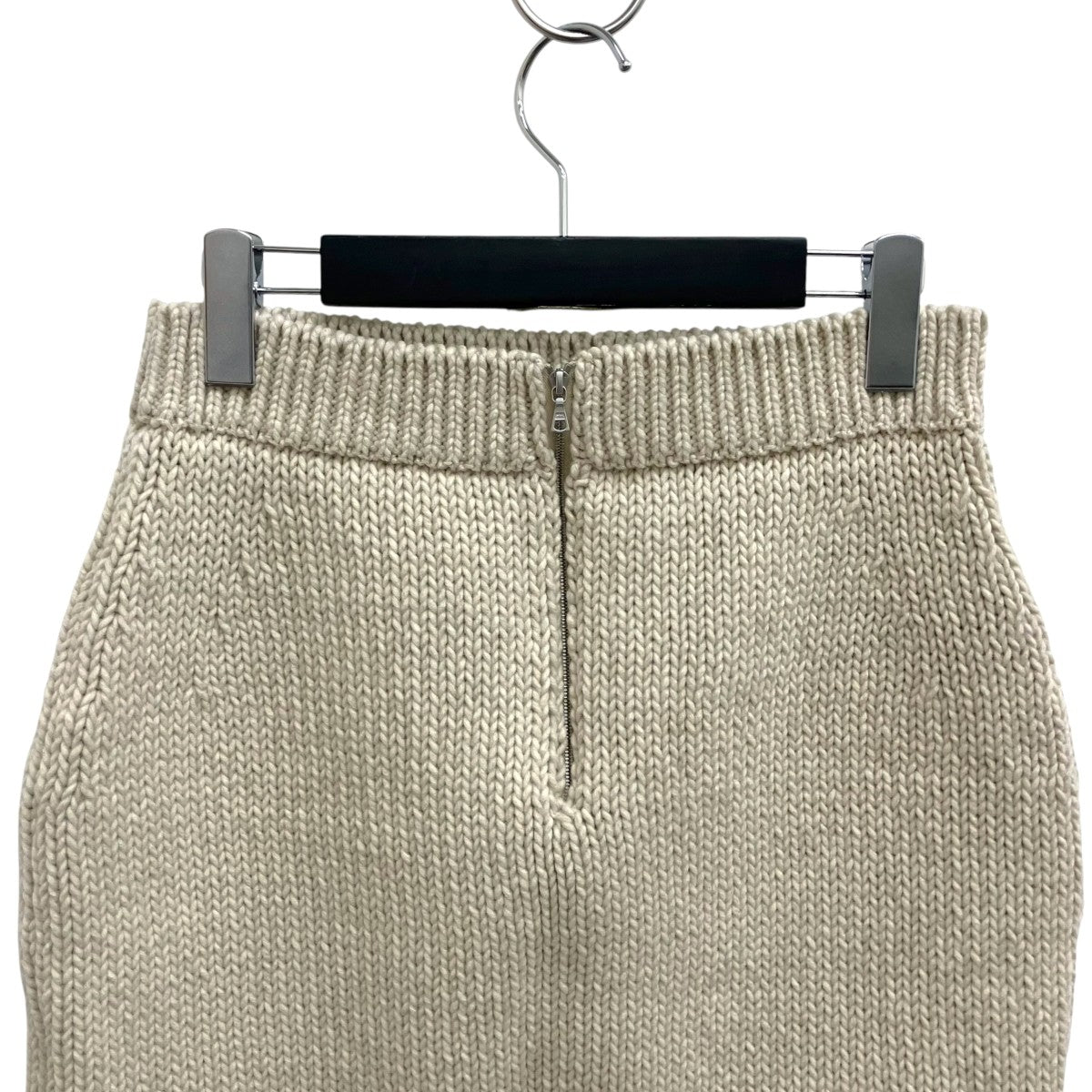 AURALEE WOOL CASHMERE FELTED KNIT SKIRTニットスカートA25AS04FW 古着・中古-4枚目のアイテム画像