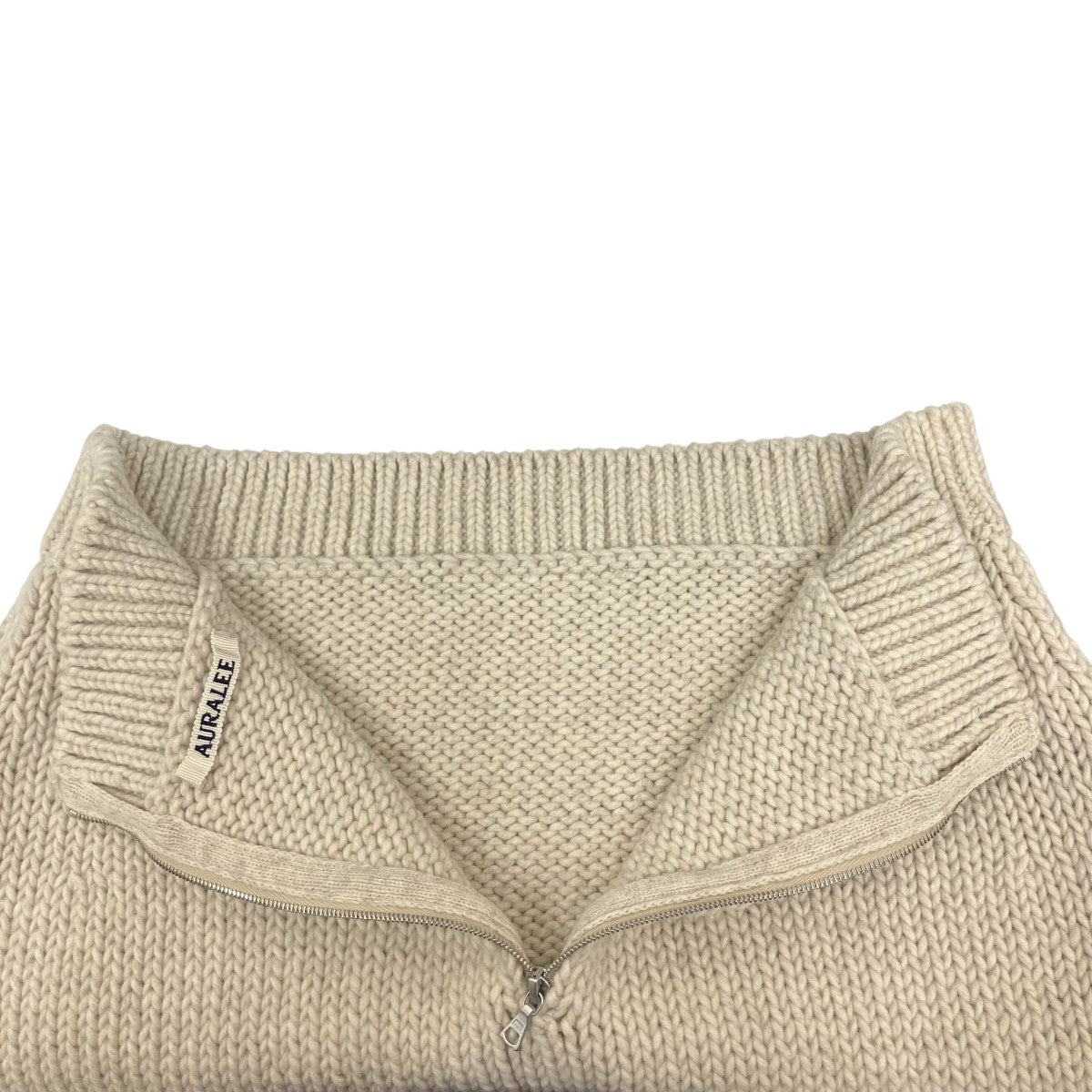 AURALEE WOOL CASHMERE FELTED KNIT SKIRTニットスカートA25AS04FW 古着・中古-5枚目のアイテム画像