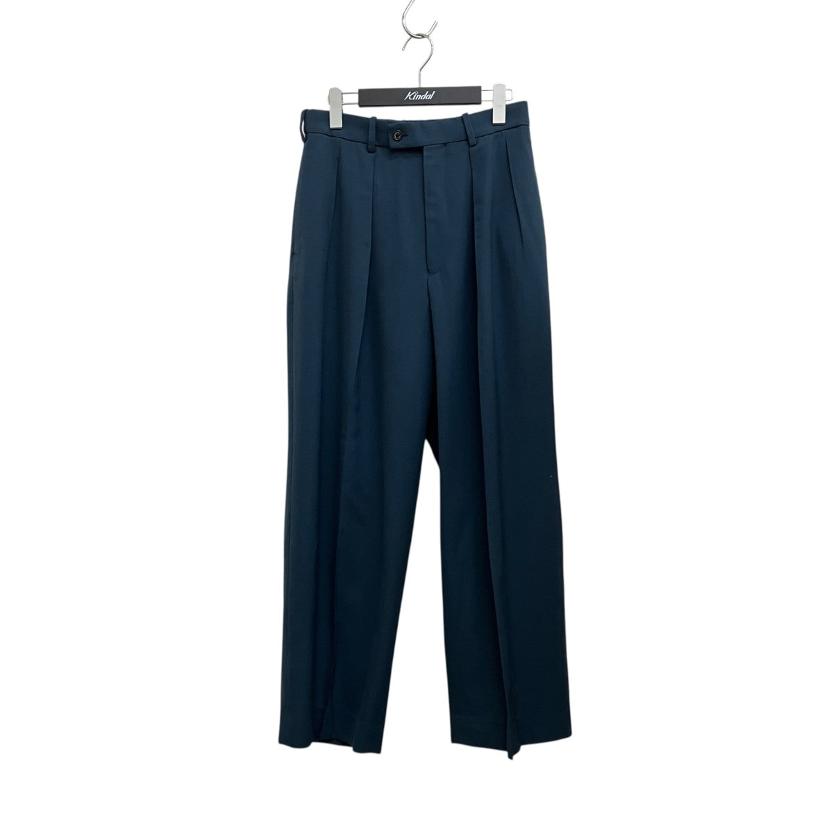 MARKAWARE DOUBLE PLEATED TROUSERS ORGANIC WOOL SURVIVAL CLOTH A23C-04PT02C 古着・中古-1枚目のアイテム画像