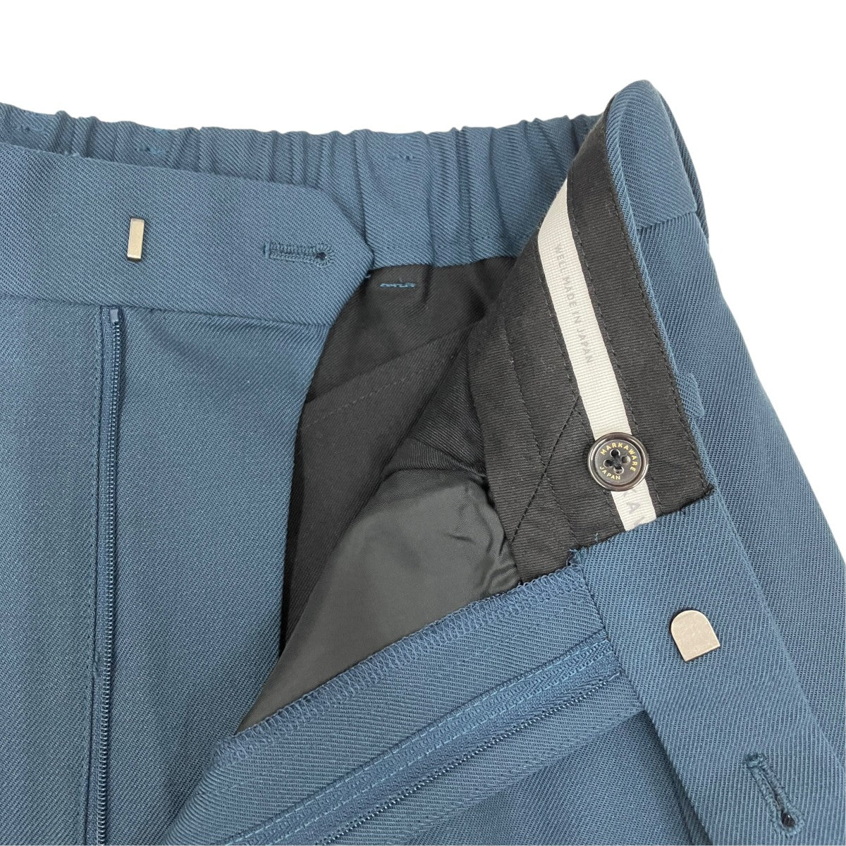 MARKAWARE DOUBLE PLEATED TROUSERS ORGANIC WOOL SURVIVAL CLOTH A23C-04PT02C 古着・中古-6枚目のアイテム画像