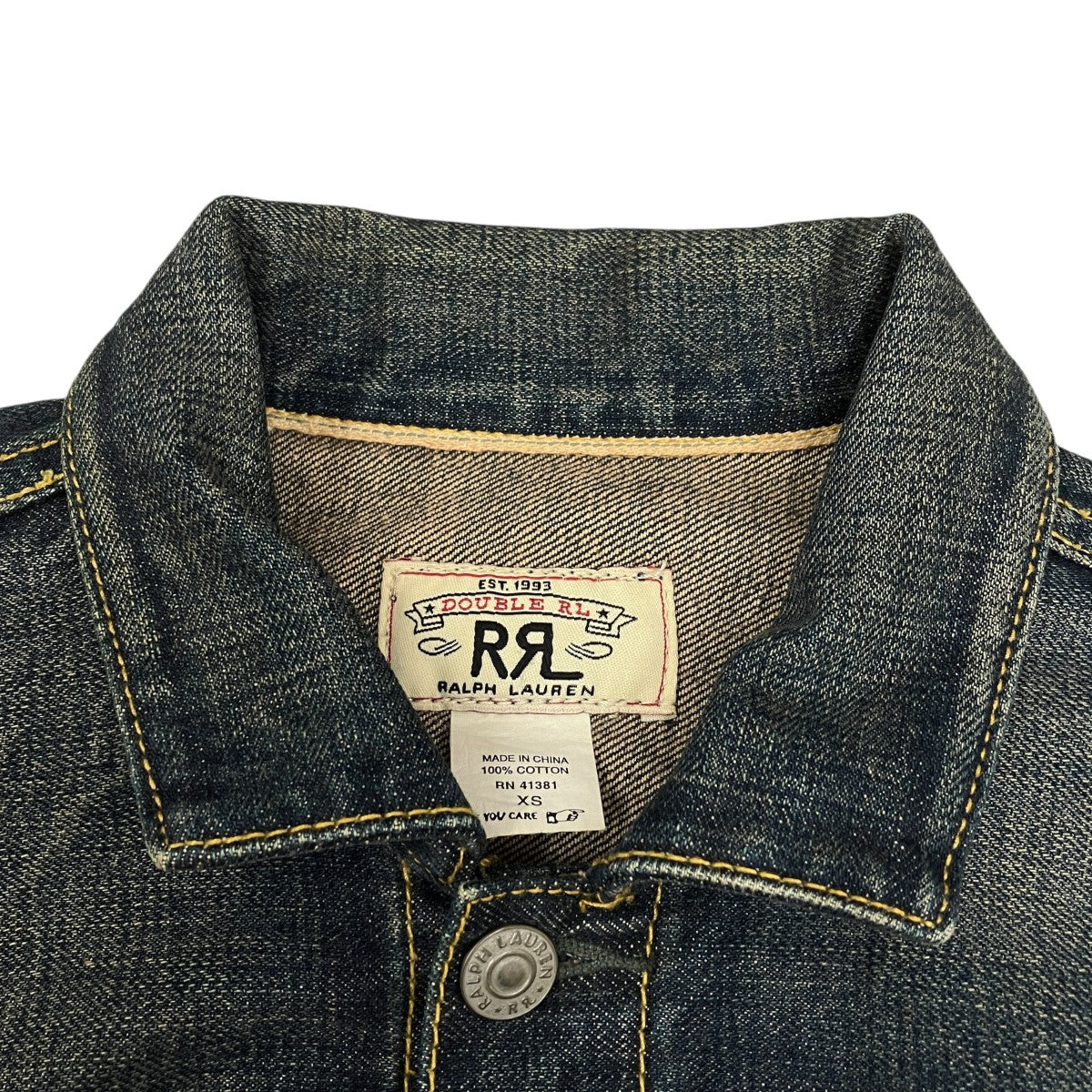 RRL 白タグデニムジャケット 古着・中古-5枚目のアイテム画像