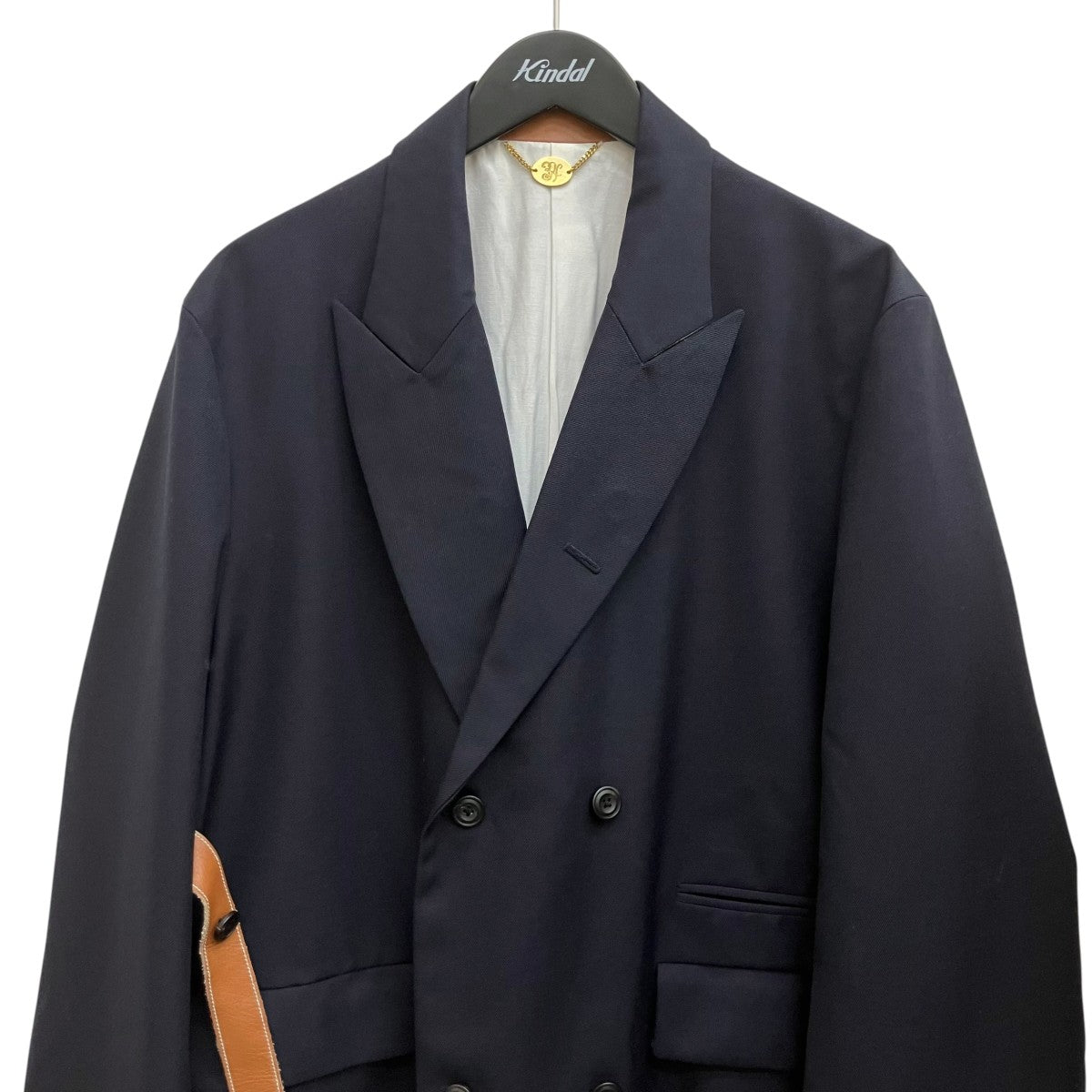 SUNSEA(サンシー) Navy Double-breasted Coatコート20A33 20A33