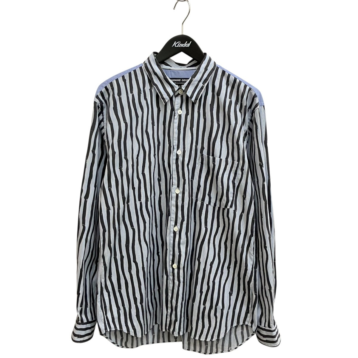 COMME des GARCONS HOMME DEUX ストライプ長袖シャツDK-B032 古着・中古-1枚目のアイテム画像
