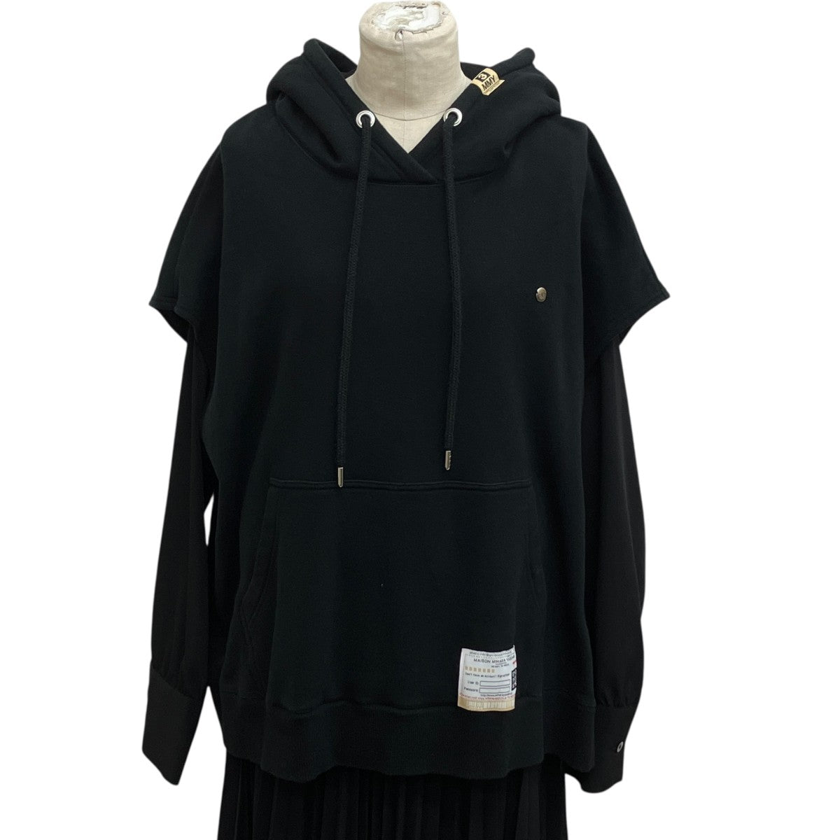 Maison MIHARA YASUHIRO Layered Hoodie DressパーカードッキングワンピースB08DR572 古着・中古-3枚目のアイテム画像