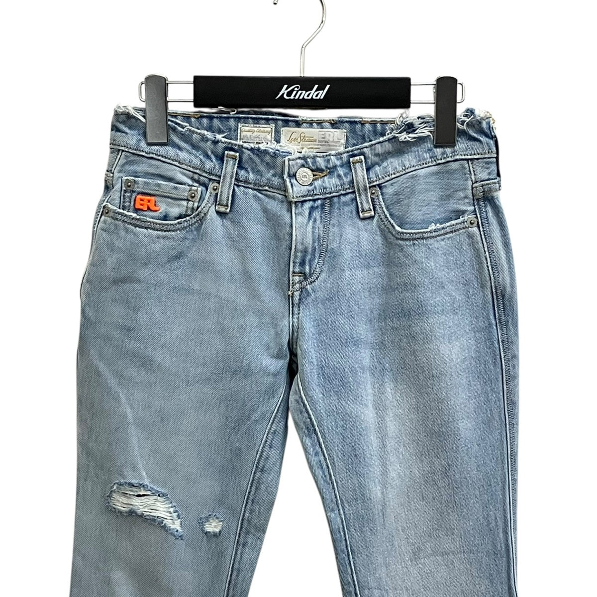 ERL×LEVI’S フレア ライトインディゴデニムパンツ 古着・中古-3枚目のアイテム画像