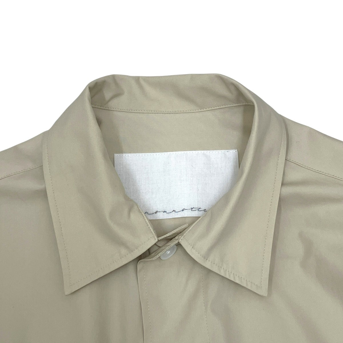 nonnotte(ノノット) Clear Heavy Broadcloth Draping Half Sleeve