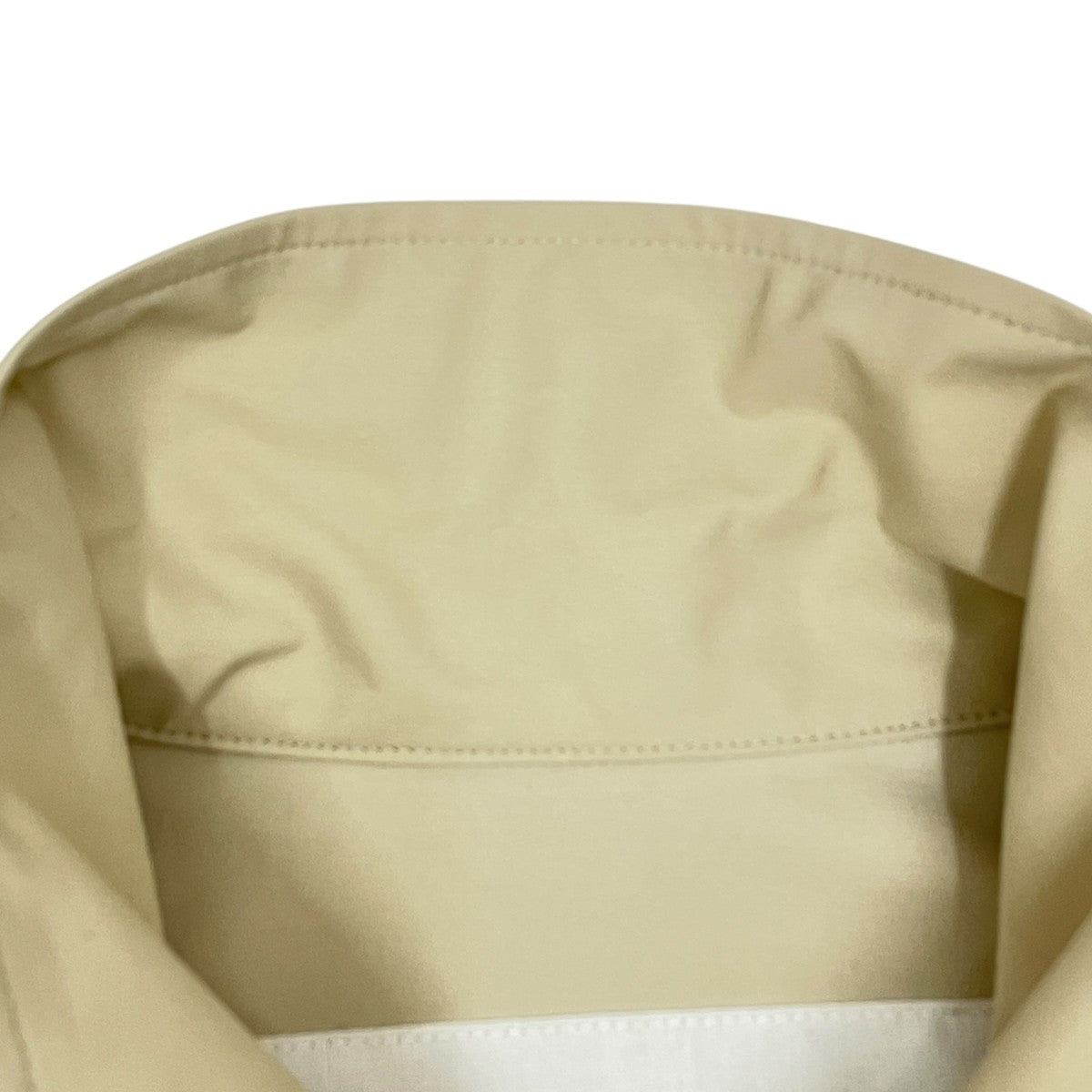 nonnotteノノット クリーム色 半袖シャツ nonnotte(ノノット) Clear Heavy Broadcloth Draping Half Sleeve