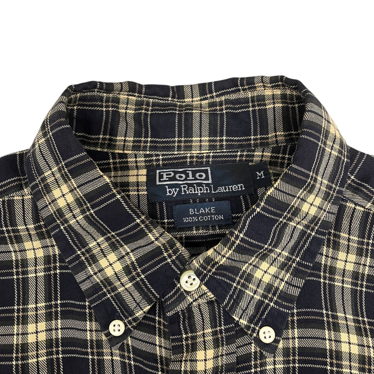 POLO RALPH LAUREN BLAKE 100％ COTTONチェックシャツ 古着・中古-5枚目のアイテム画像