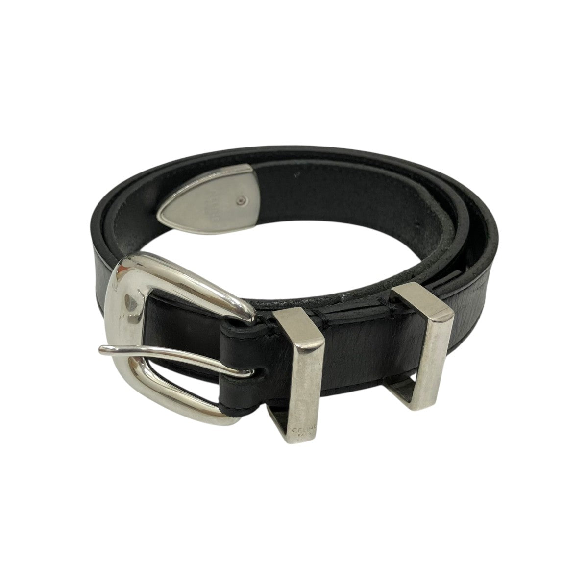 CELINE by Hedi Slimane ウエスタンバックルレザーベルト F-NE-2292 古着・中古-1枚目のアイテム画像