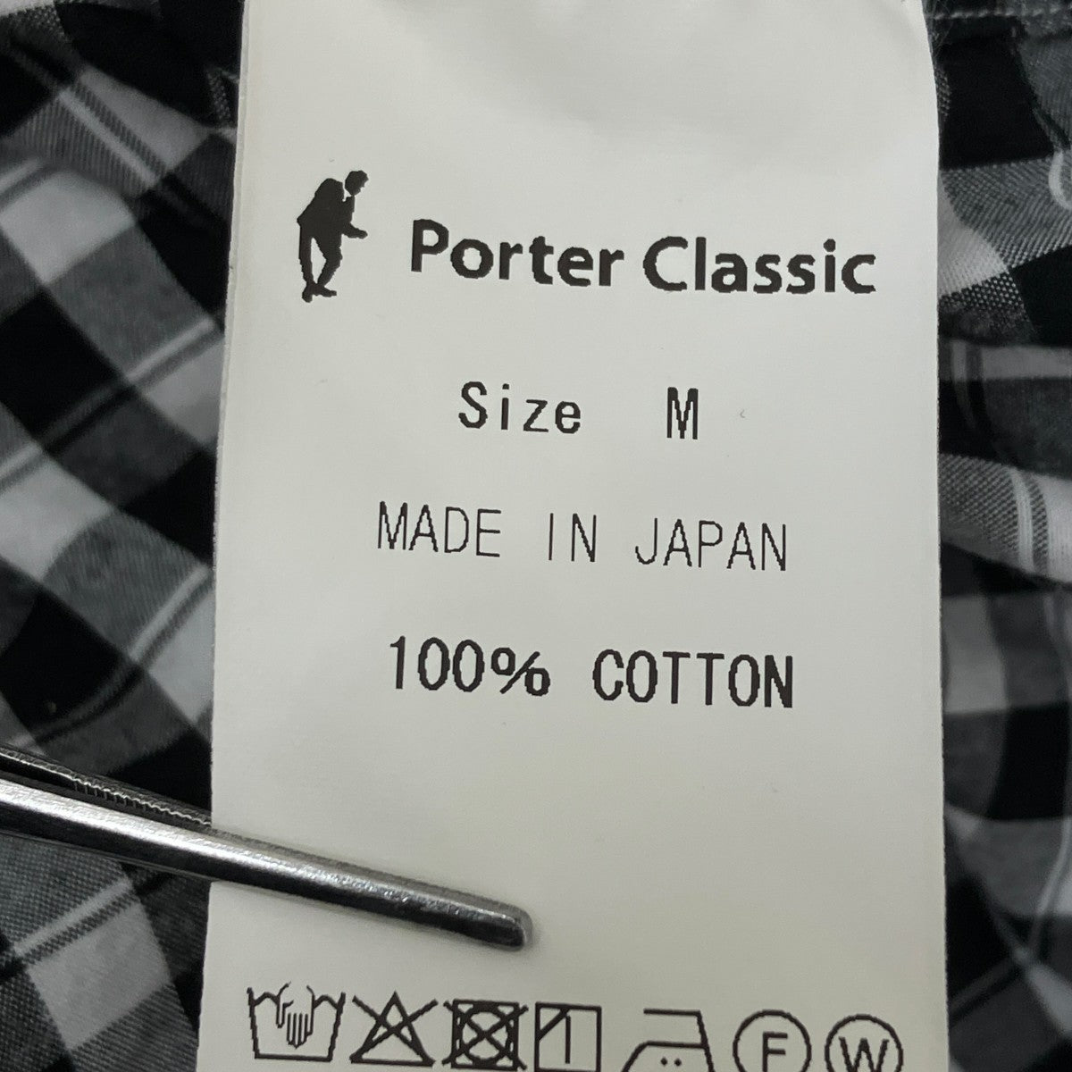 Porter Classic ロールアップフランネルギンガムフランネルシャツチェックシャツPC-016-3042 古着・中古-9枚目のアイテム画像