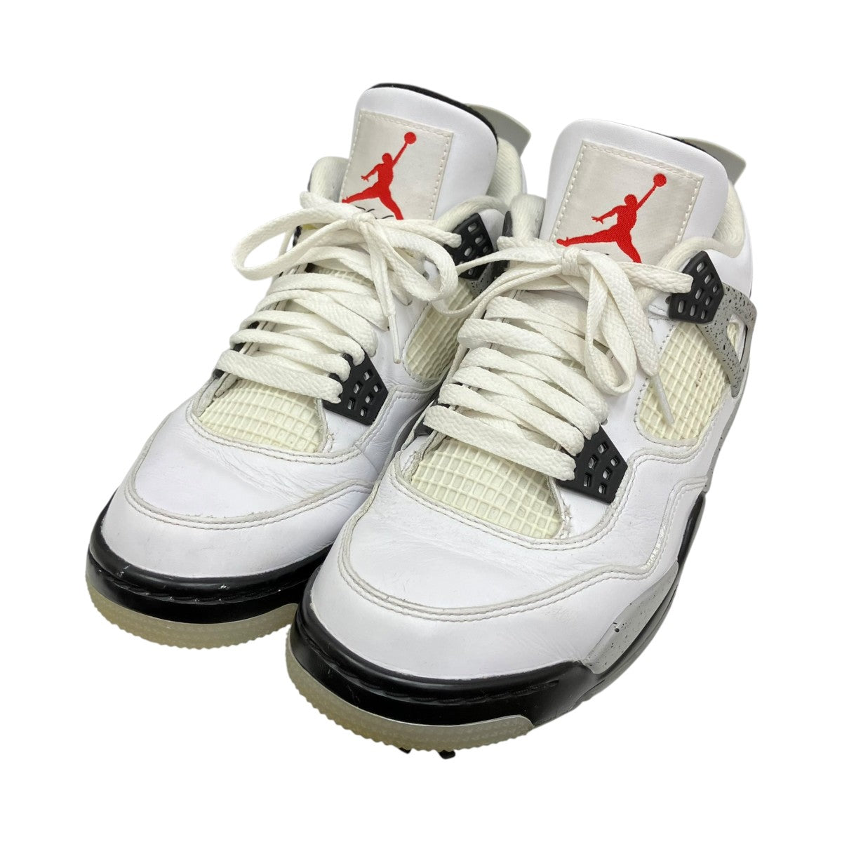 NIKE GOLF AIR JORDAN 4 WHITE CEMENTスニーカーCU9981-100 古着・中古-1枚目のアイテム画像