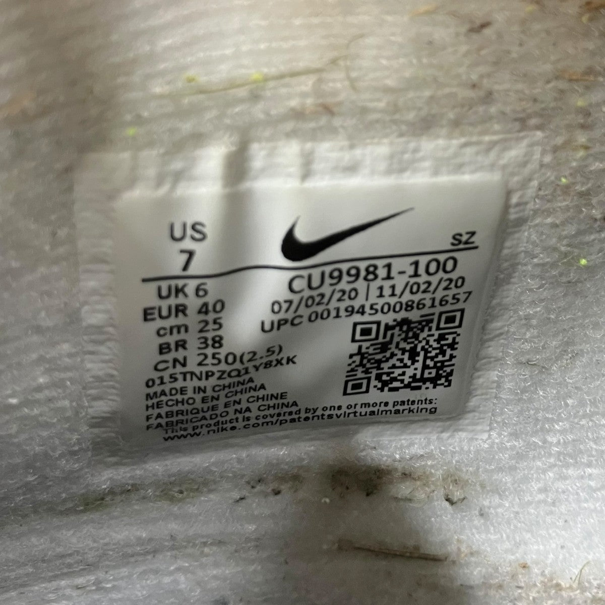 NIKE GOLF AIR JORDAN 4 WHITE CEMENTスニーカーCU9981-100 古着・中古-10枚目のアイテム画像