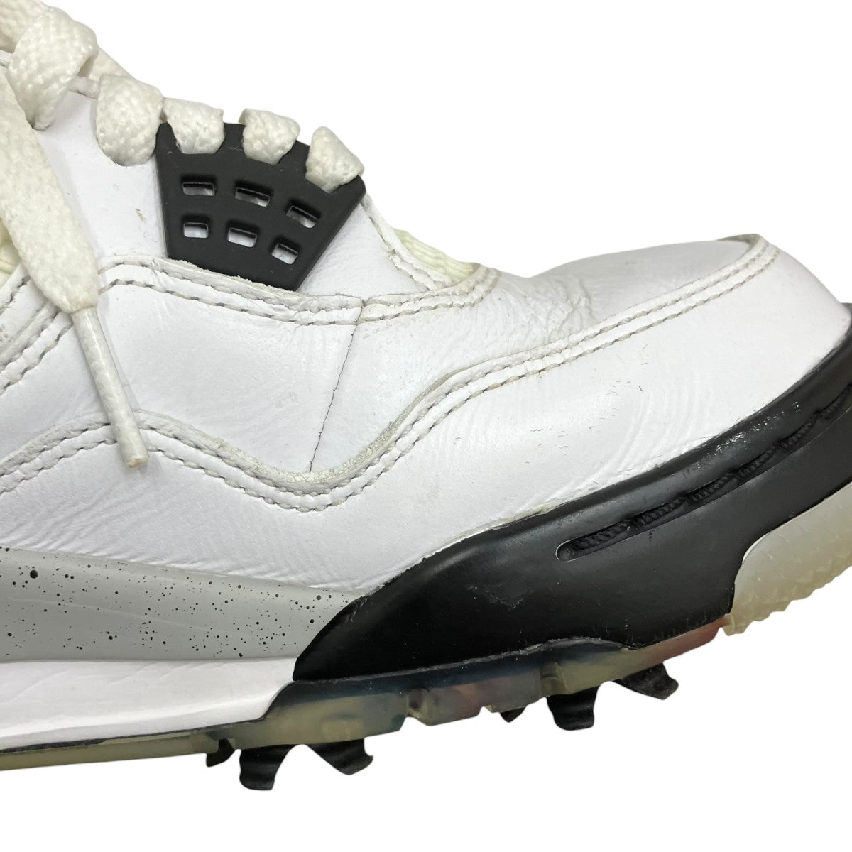 NIKE GOLF AIR JORDAN 4 WHITE CEMENTスニーカーCU9981-100 古着・中古-7枚目のアイテム画像