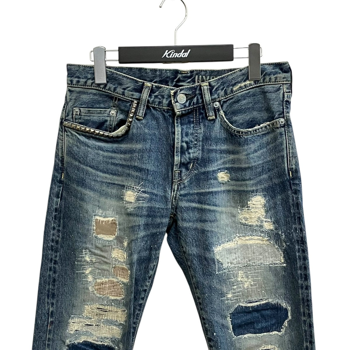 Hysteric Glamour(ヒステリックグラマー) スタッズダメージ加工デニム