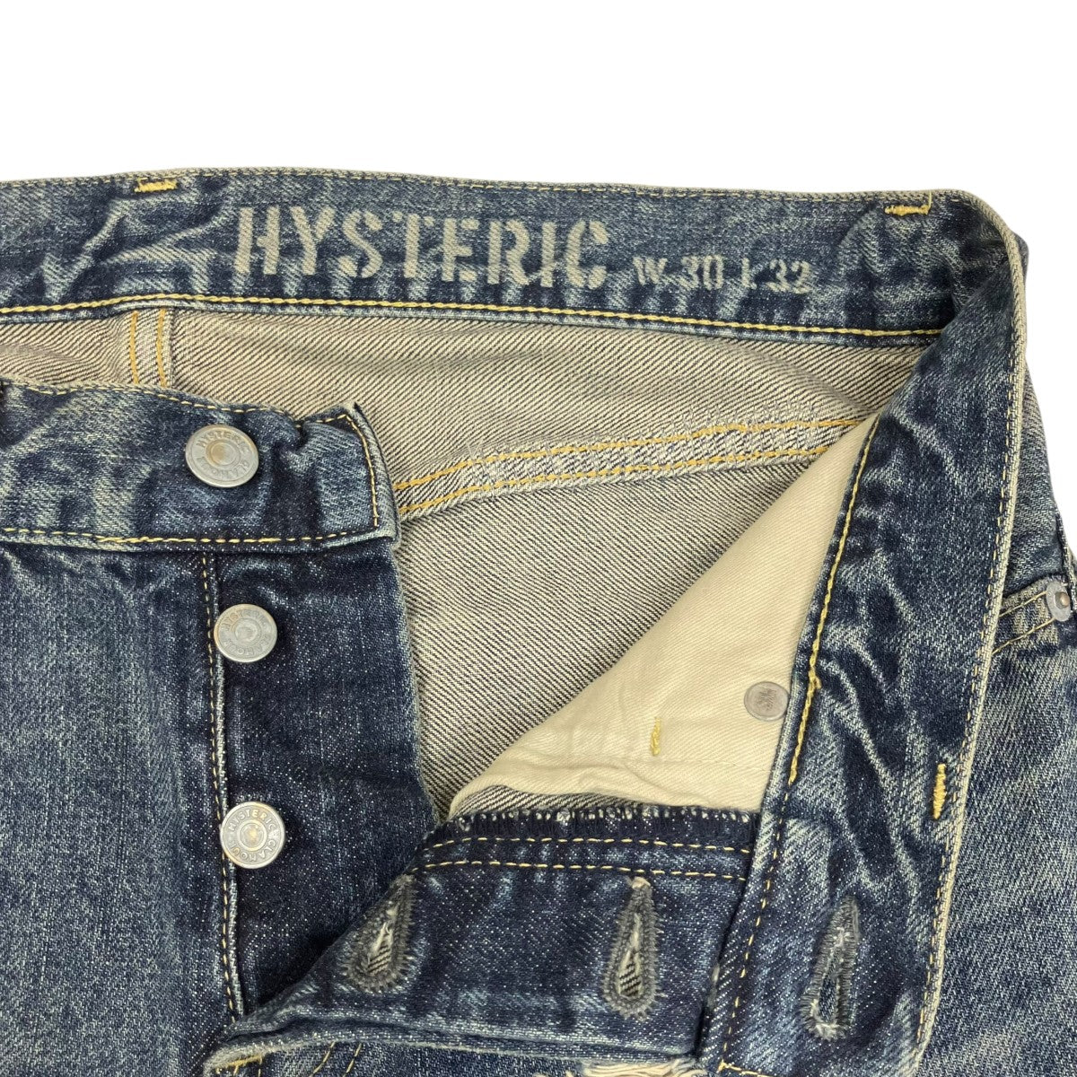 Hysteric Glamour(ヒステリックグラマー) スタッズダメージ加工デニム